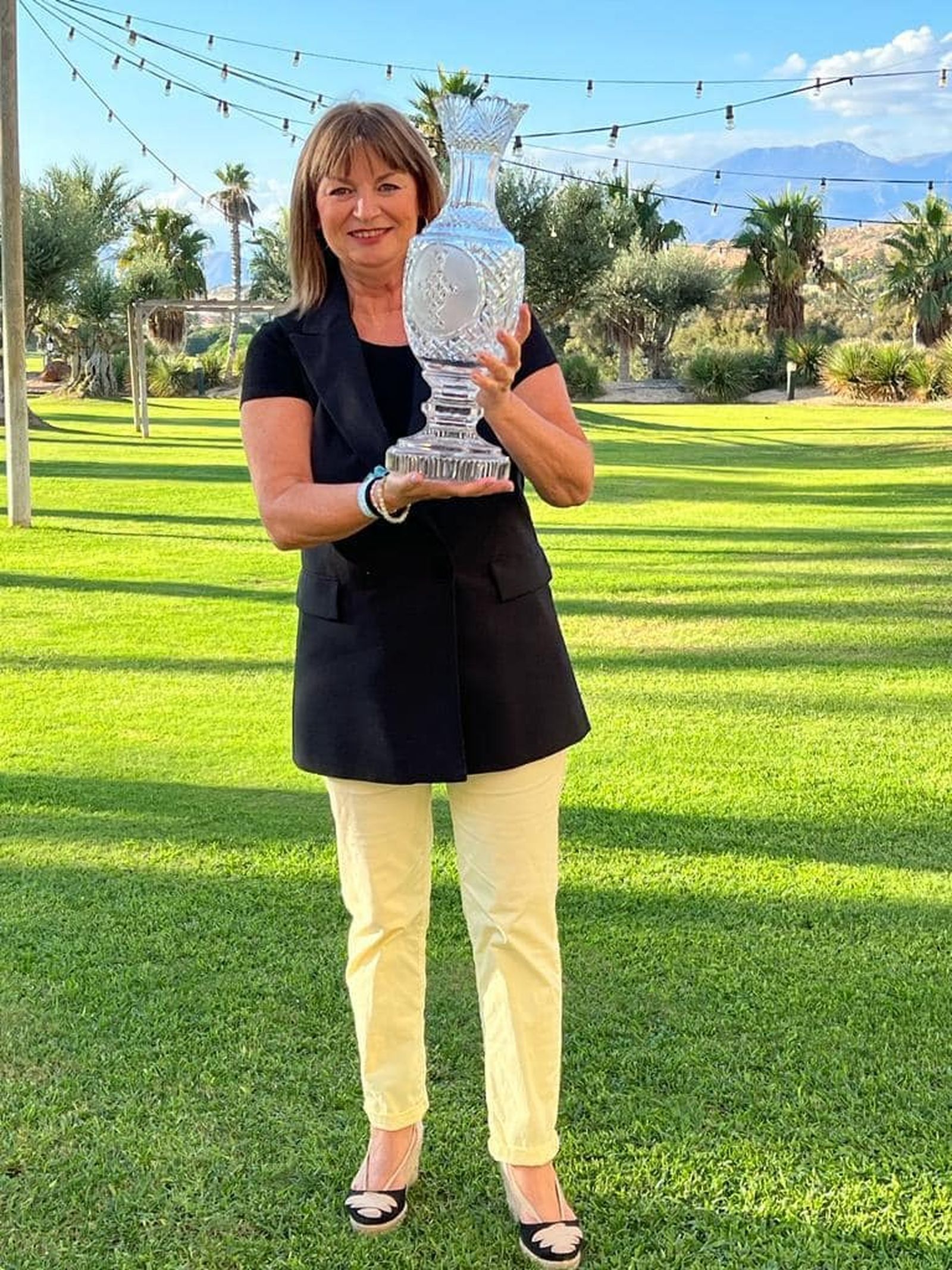 Luisa Barranco, con la Solheim Cup.
