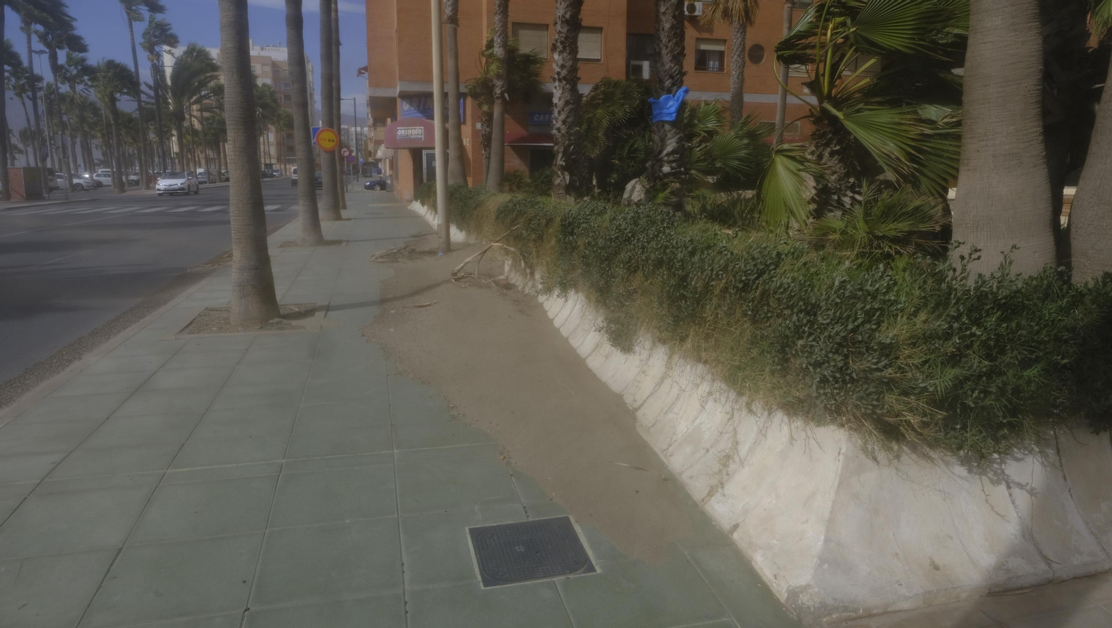 Imágenes del temporal de viento en Almería