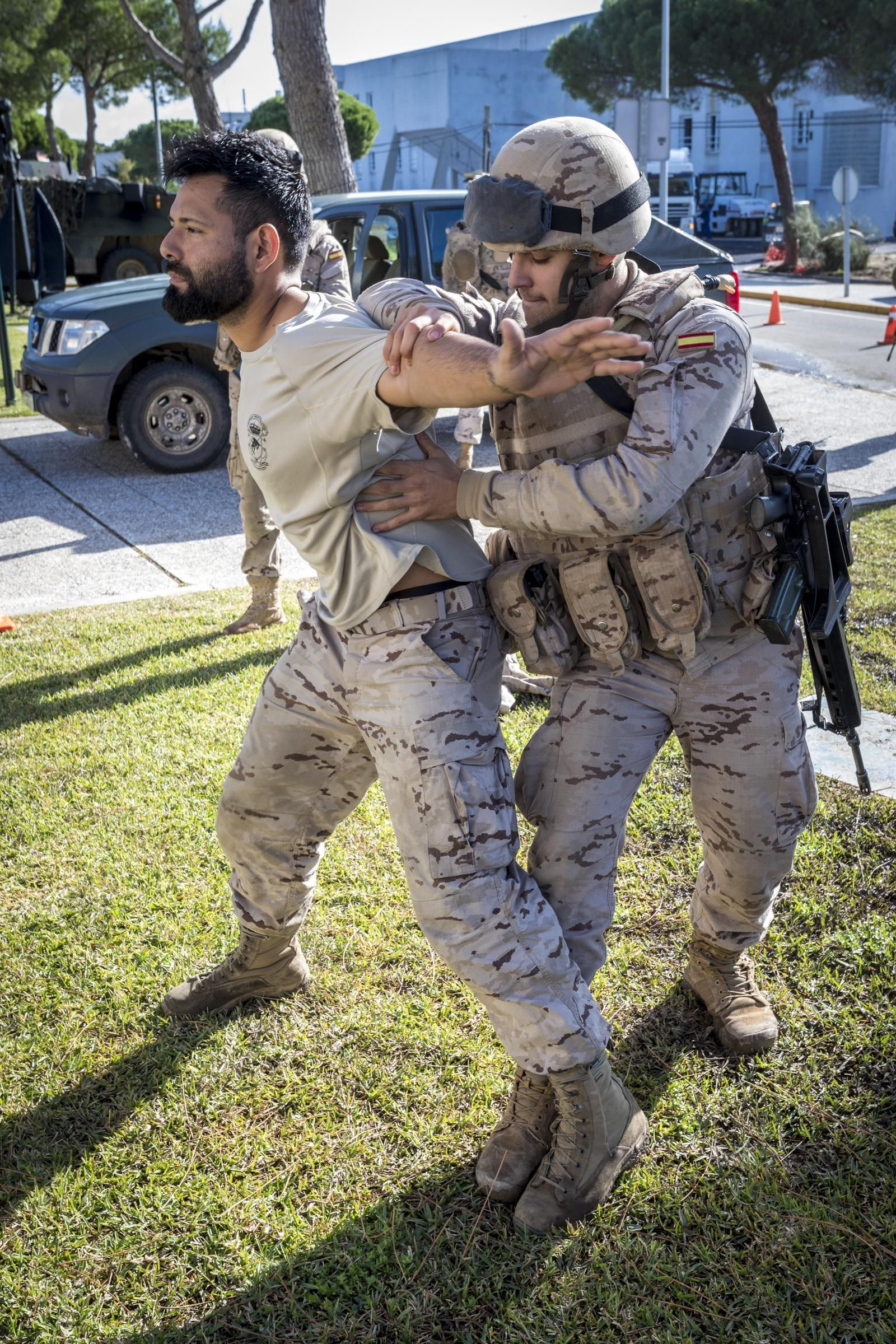 Adiestramiento de Infantería de Marina durante el ejercicio FTX-FIM 18 en la base de Rota