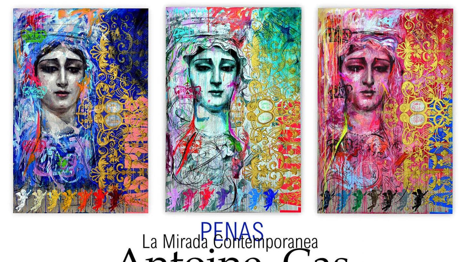 Obra pictórica de Antoine Cas dedicada a la Virgen de las Penas.