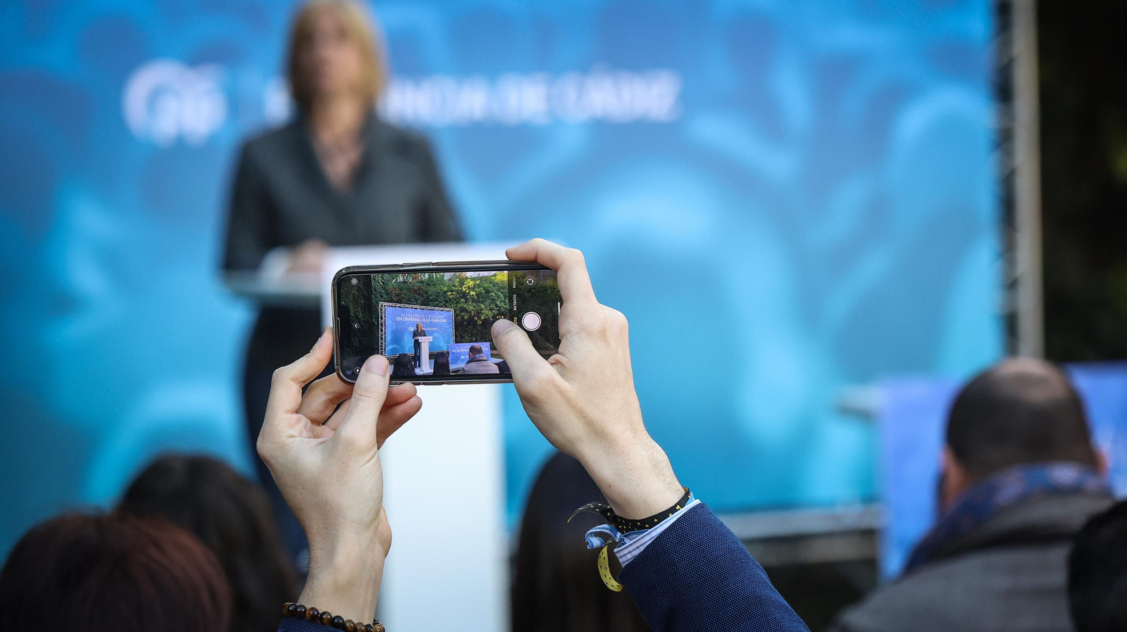 Alcaldesas y alcaldes del PP de la provincia en un acto en Jerez