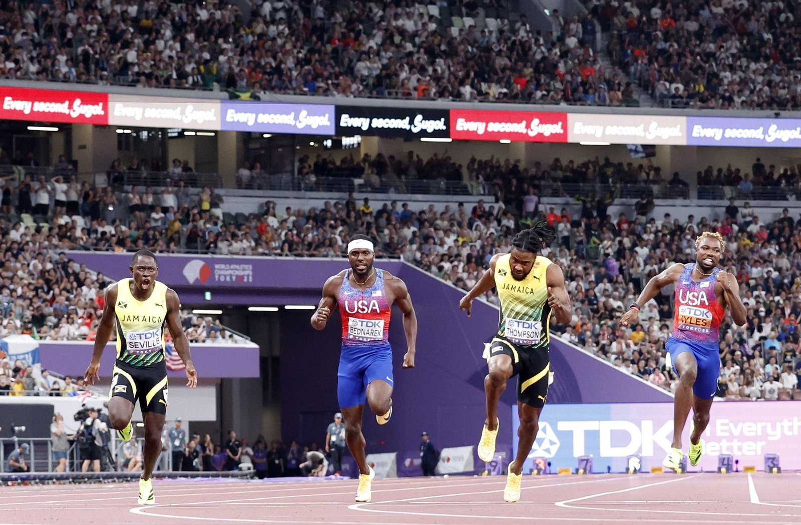 Las mejores imágenes del triunfo de Seville en 100 metros y del resto del Mundial de atletismo