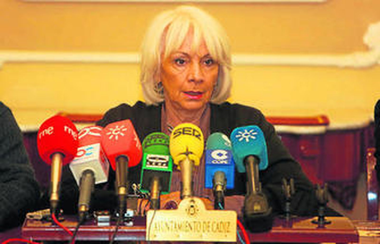 Teófila Martínez, durante la rueda de prensa.