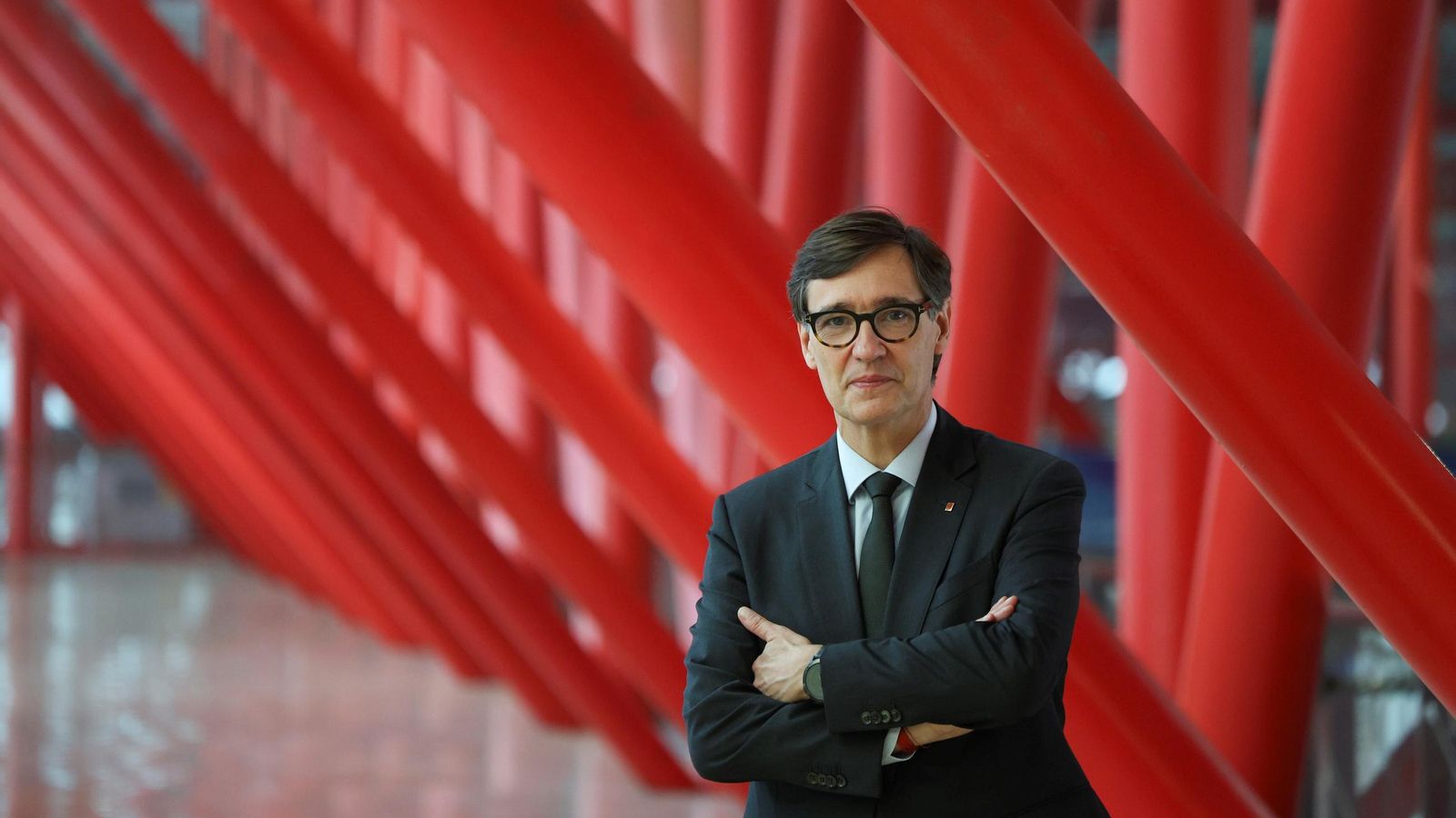 Salvador Illa, en el palacio de congresos de Málaga, esta semana. Salvador Illa, en el palacio de congresos de Málaga, esta semana.
