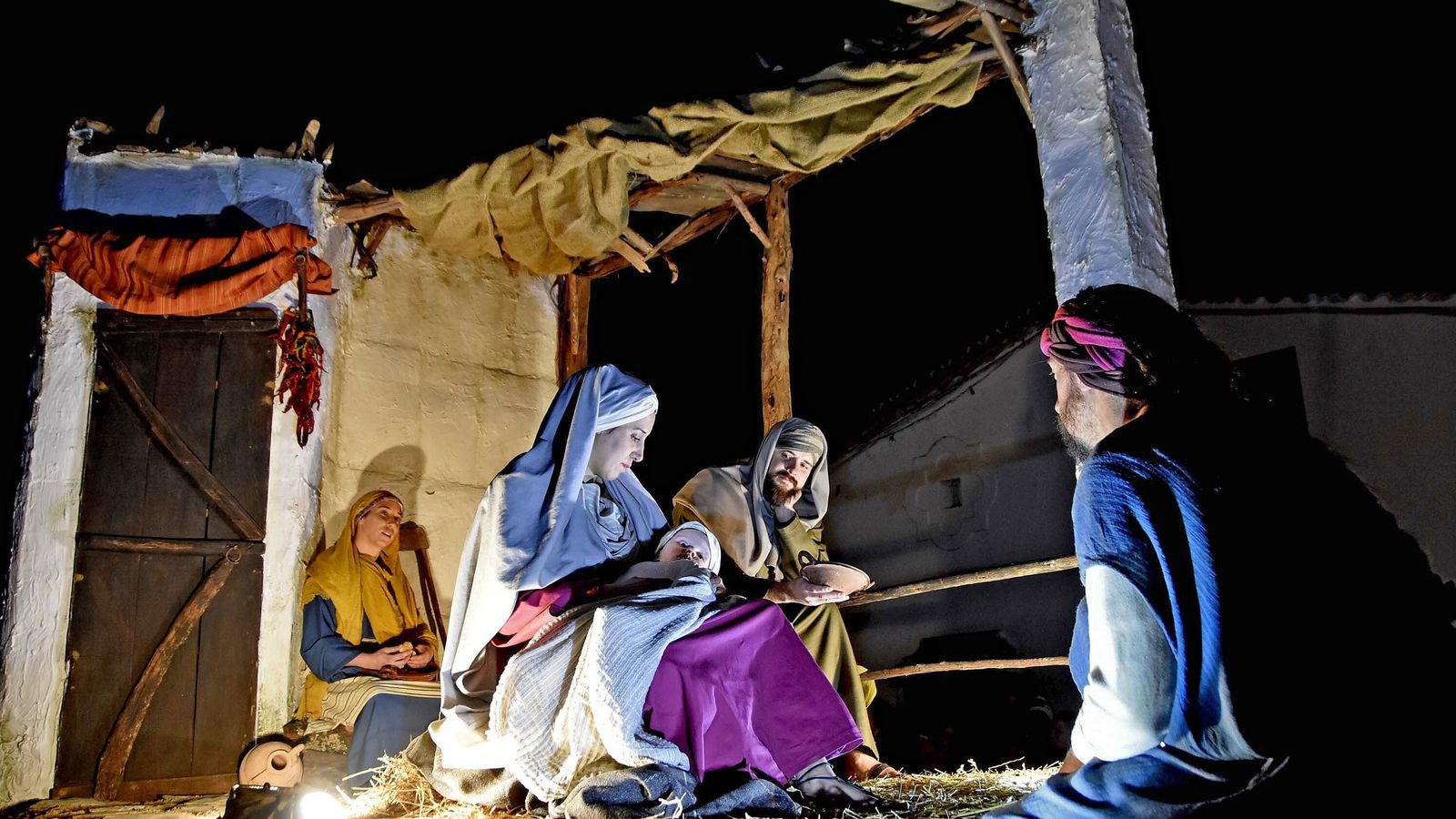 Escena de la Cabalgata de Higuera de la Sierra.