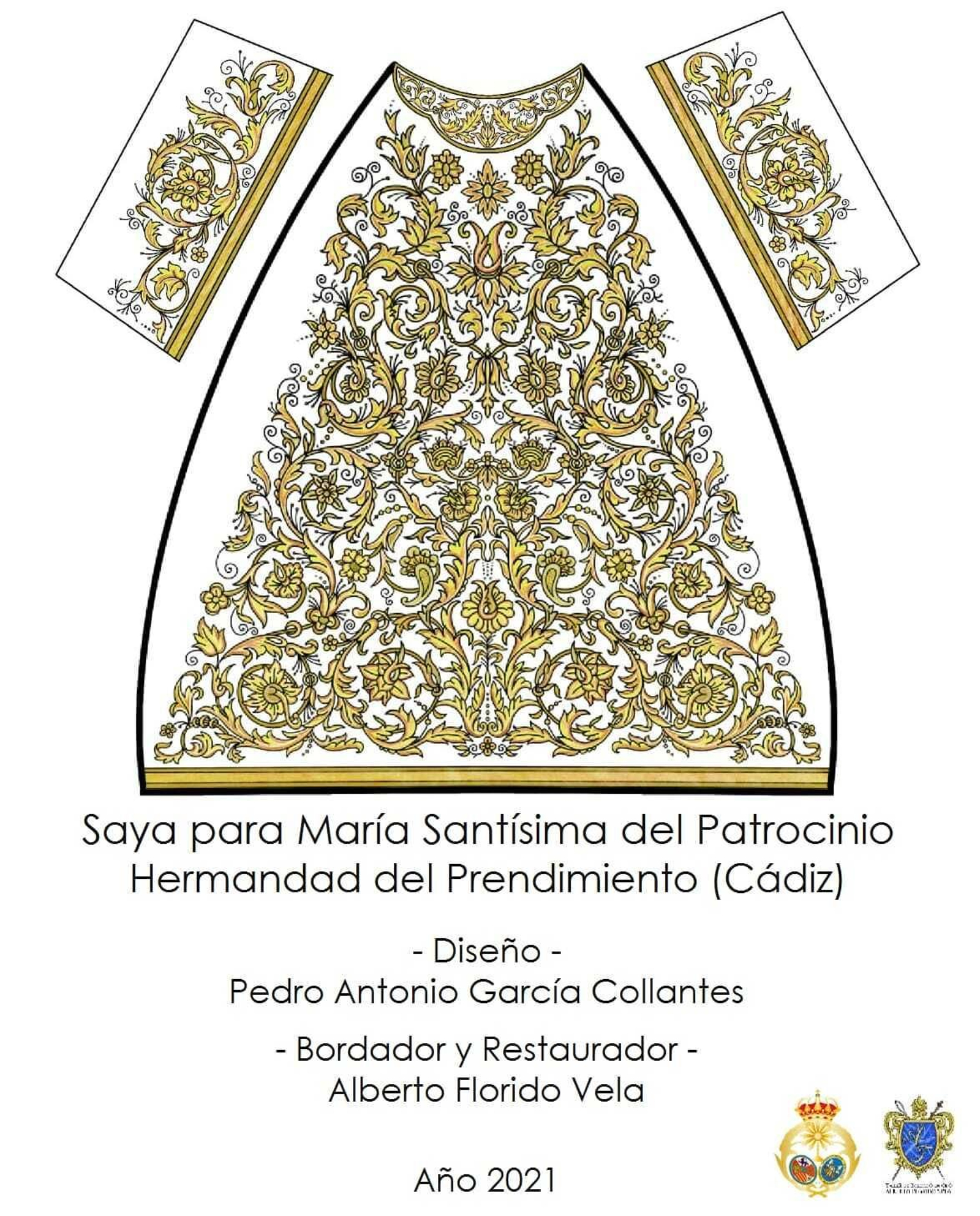 Diseño de la nueva saya para la Virgen del Patrocinio. Diseño de la nueva saya para la Virgen del Patrocinio.