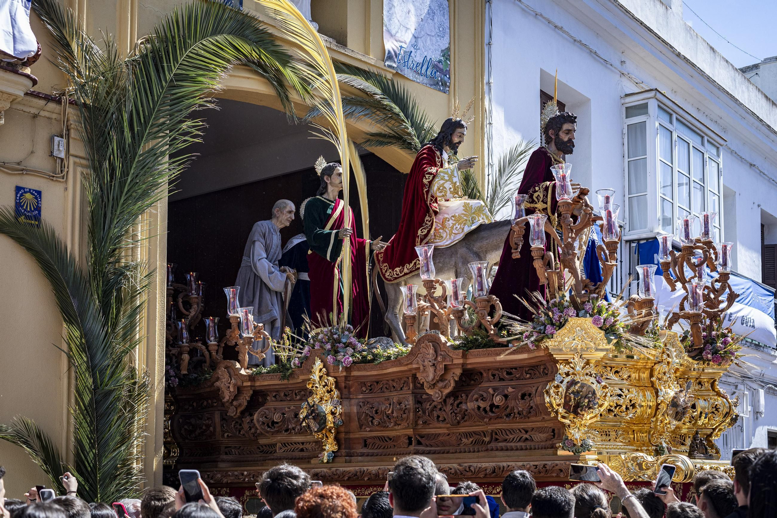 Las imágenes de la hermandad de Cristo Rey (Borriquita) en la Semana Santa de San Fernando 2025