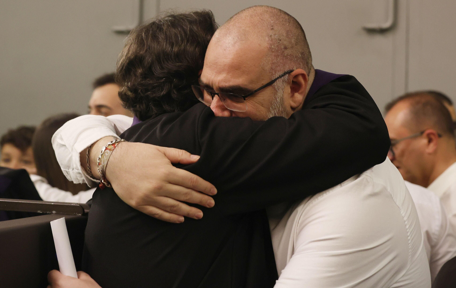 Crucifixión en el Lunes Santo en Málaga, en fotos