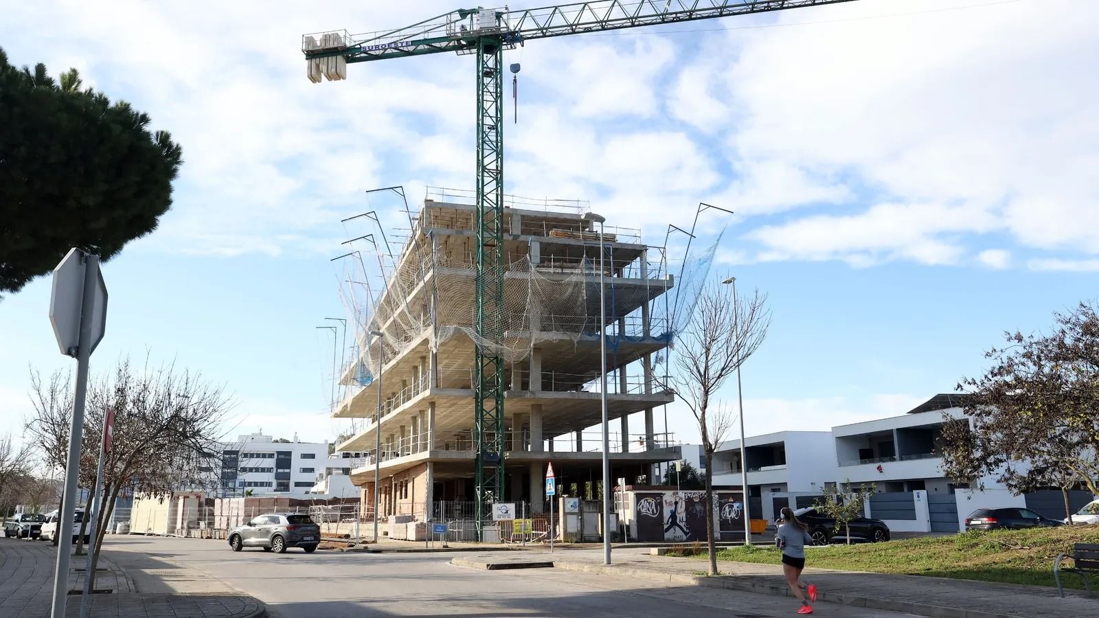 Una promoción inmobiliaria en construcción en la provincia de Cádiz.