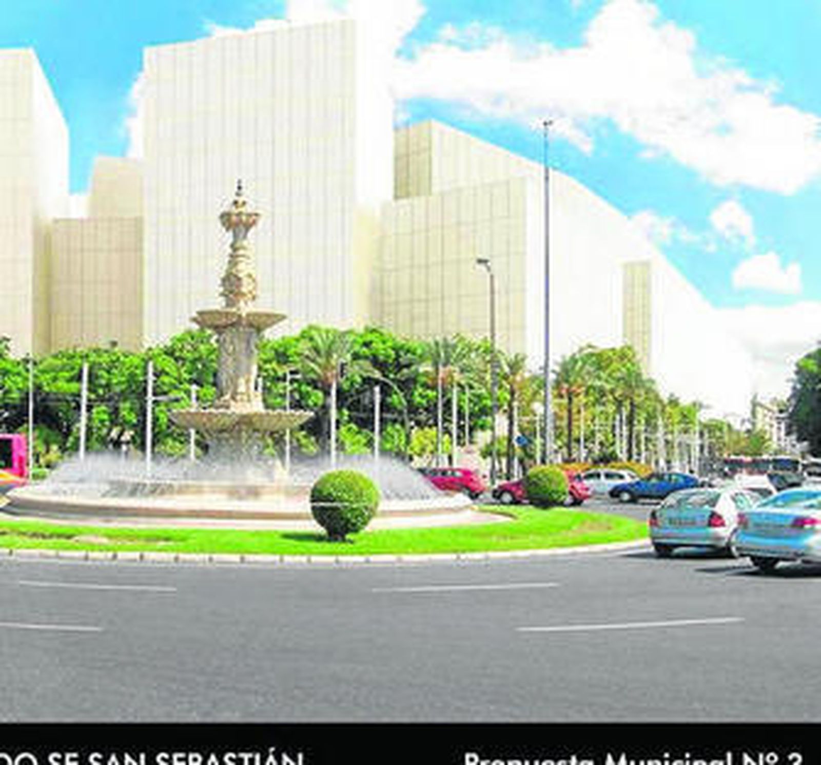 Fotomontaje de la Ciudad de la Justicia que quiere Zoido en el Prado.