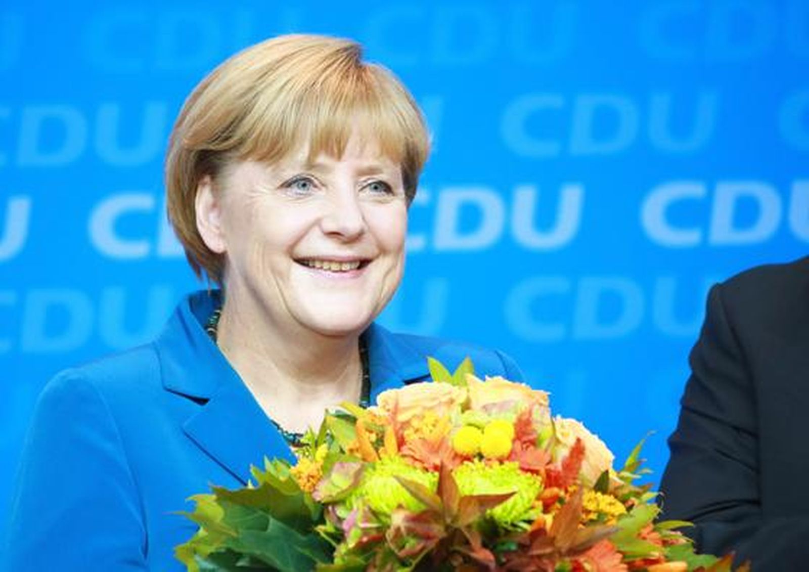 Angela Merkel celebra su victoria.

Foto: EFE