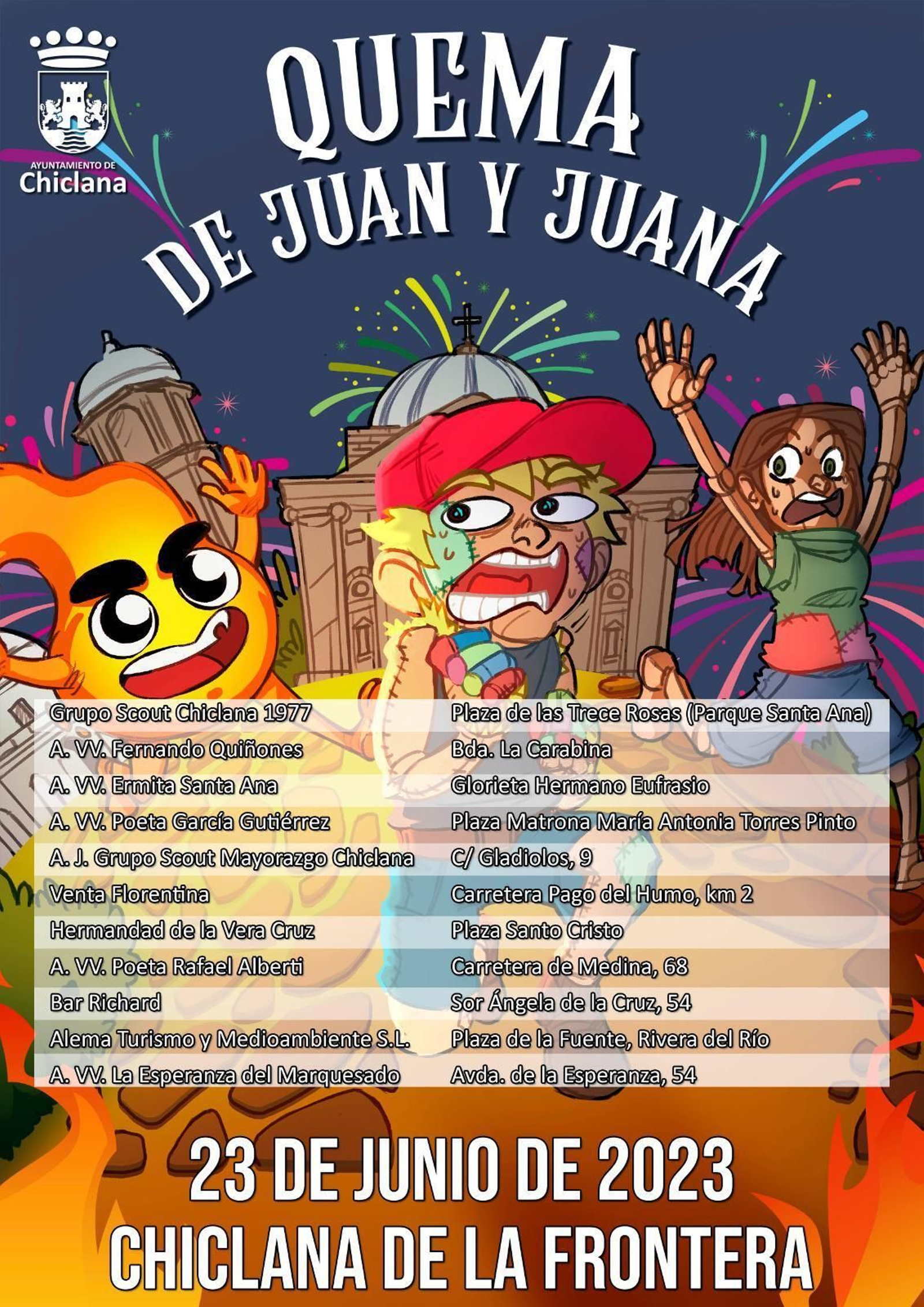 Cartel juan y juana Chiclana Cartel juan y juana Chiclana