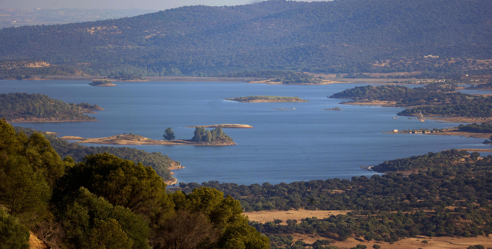 Pantano de El Pintado en agosto de 2022.