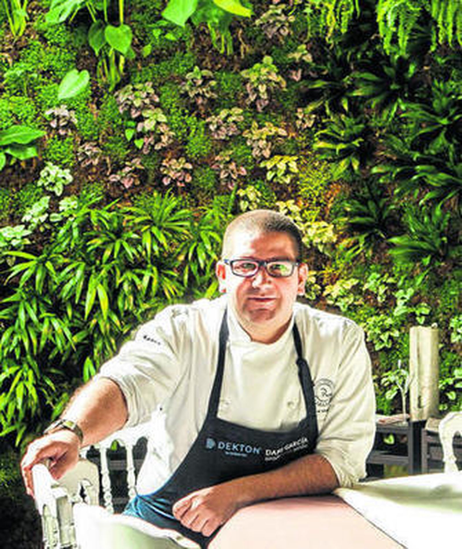 El cocinero Dani García, durante la entrevista.