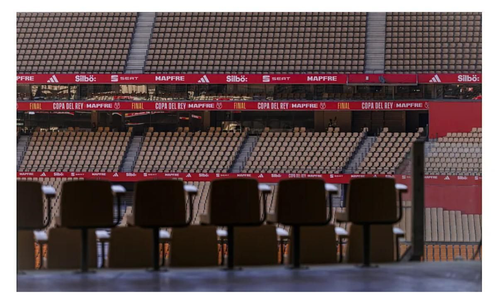 Así de espectacular luce el estadio de La Cartuja en Sevilla para la final de Copa
