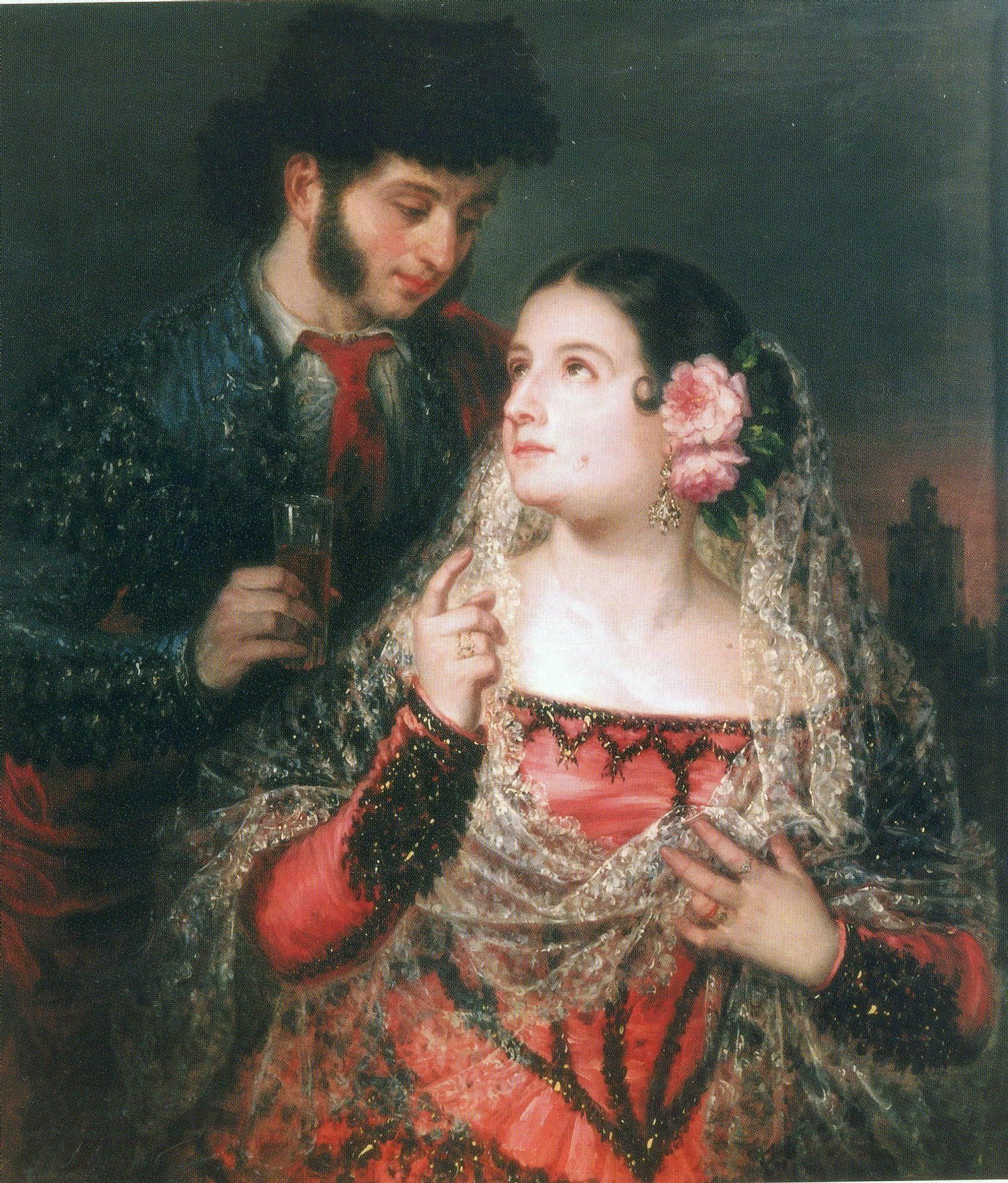 Retrato de Paquiro y su mujer’ (1835), de José Gutiérrez de la Vega.