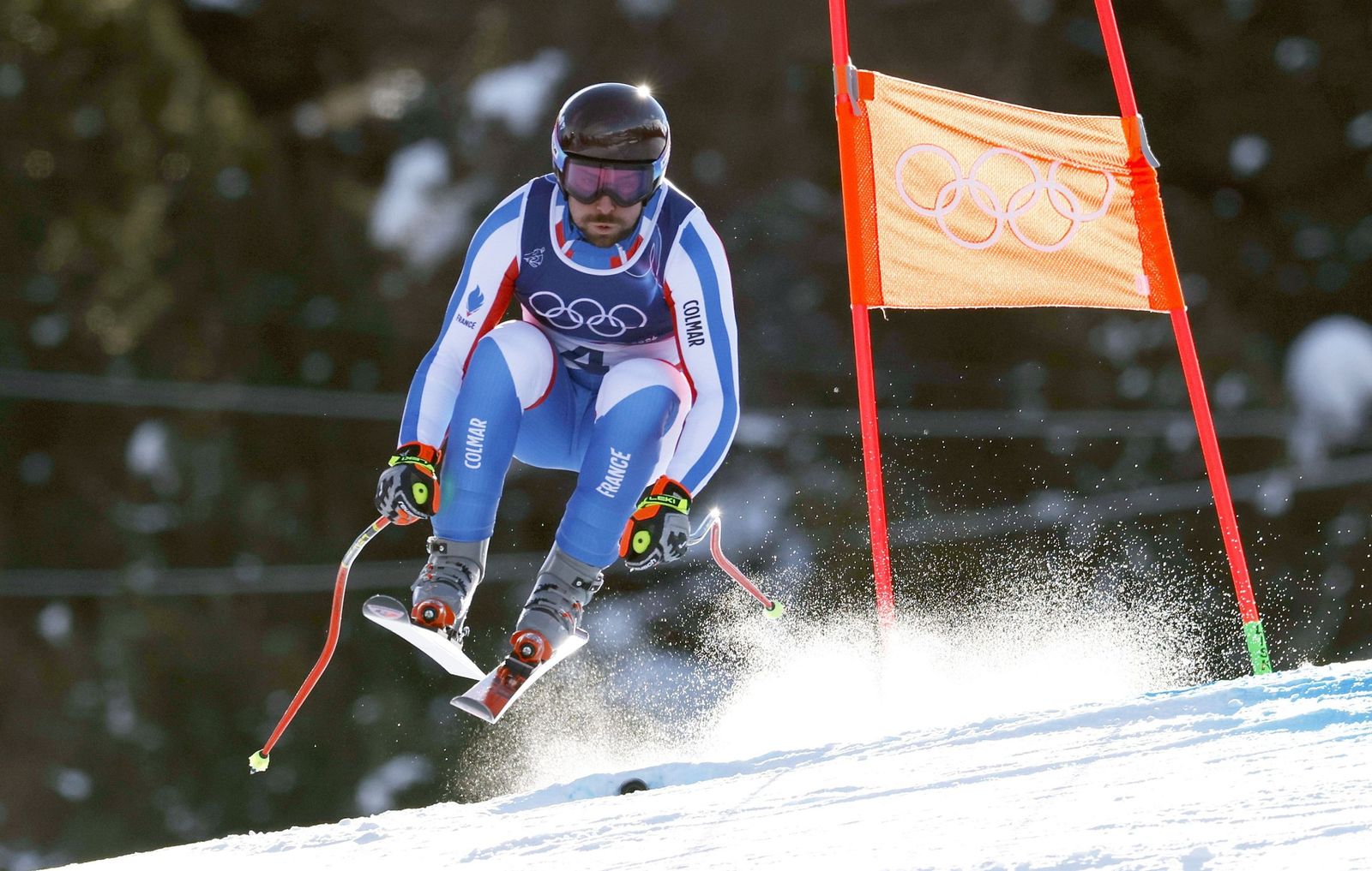 Las espectaculares fotos del descenso masculino en los Juegos Olímpicos de invierno