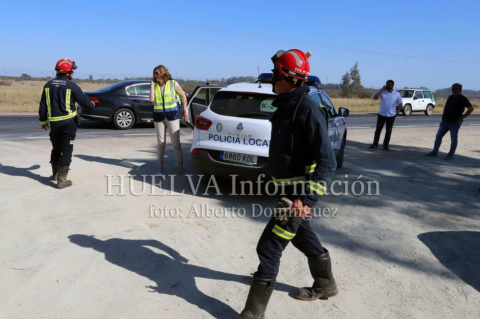 Imágenes del incendio en Doñana