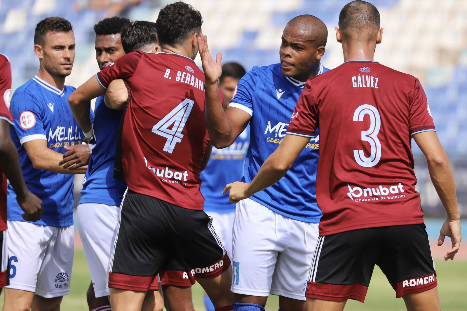 Imágenes del partido entre la UD Melilla y el Recreativo de Huelva