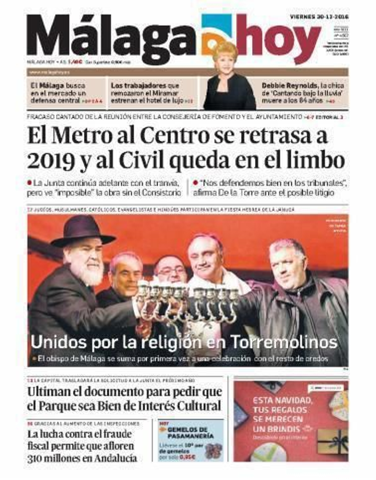 Diálogo fracasado.  La Junta admite un nuevo retraso en la terminación del Metro y deja en el limbo la decisión sobre el tranvía.