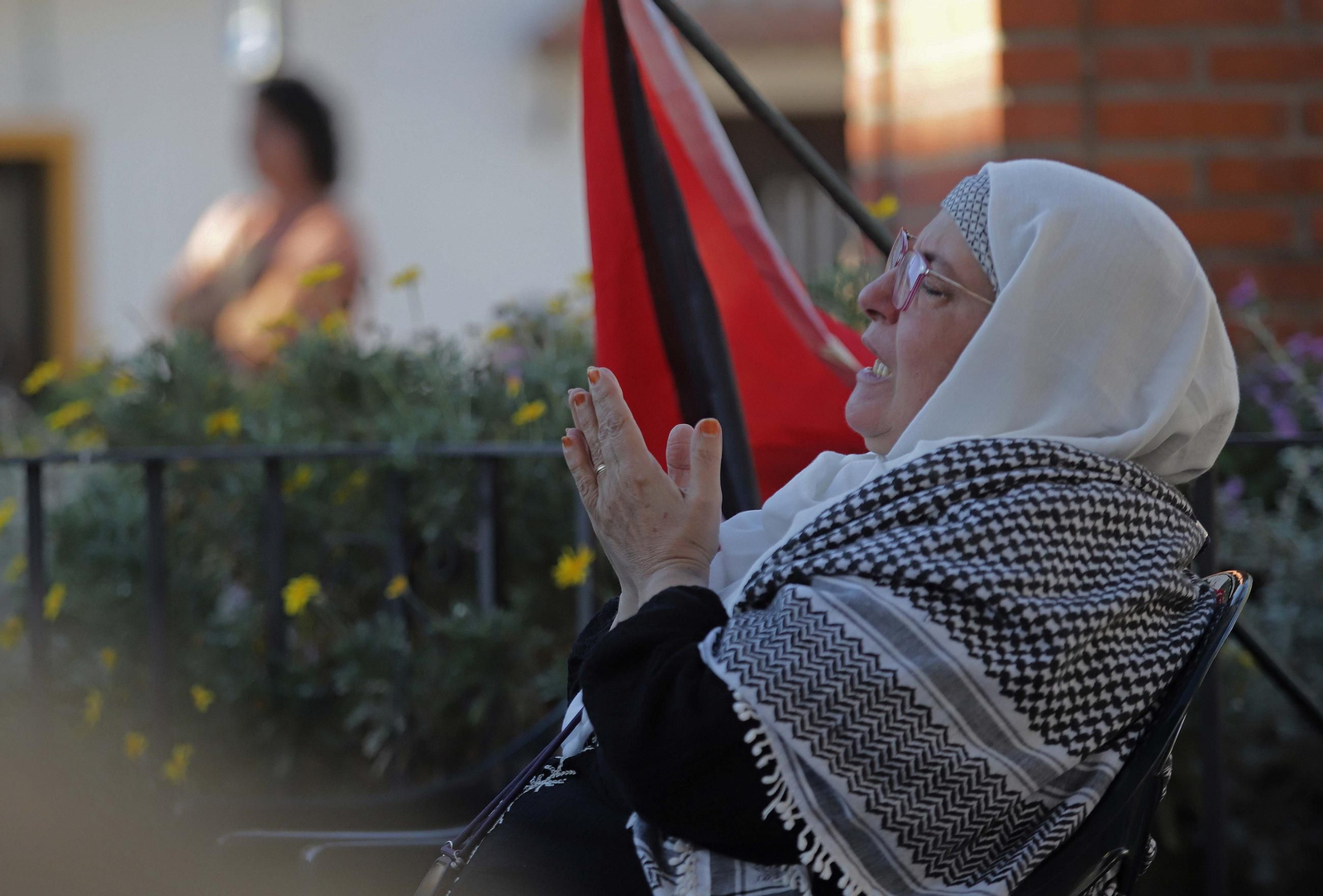 Fotos del acto en solidaridad con Gaza organizado por Amnistia Internacional en Algeciras