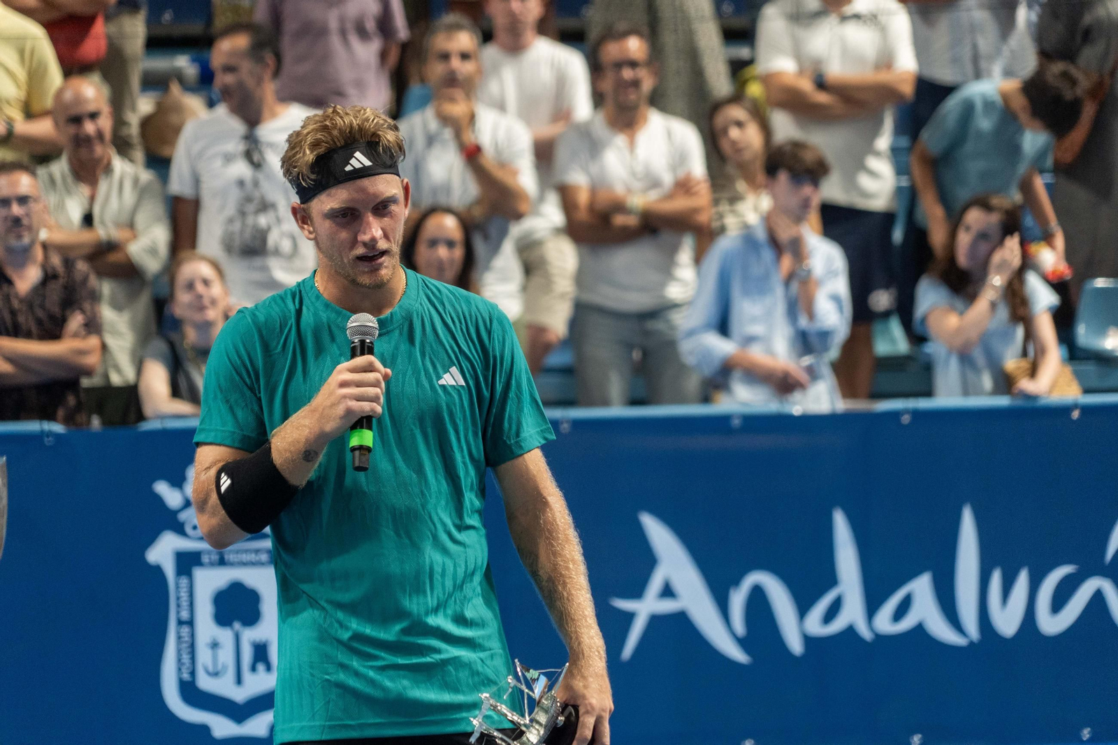 Imágenes de la final masculina de la Copa del Rey de tenis entre Daniil Medvedev y Alejandro Davidovich