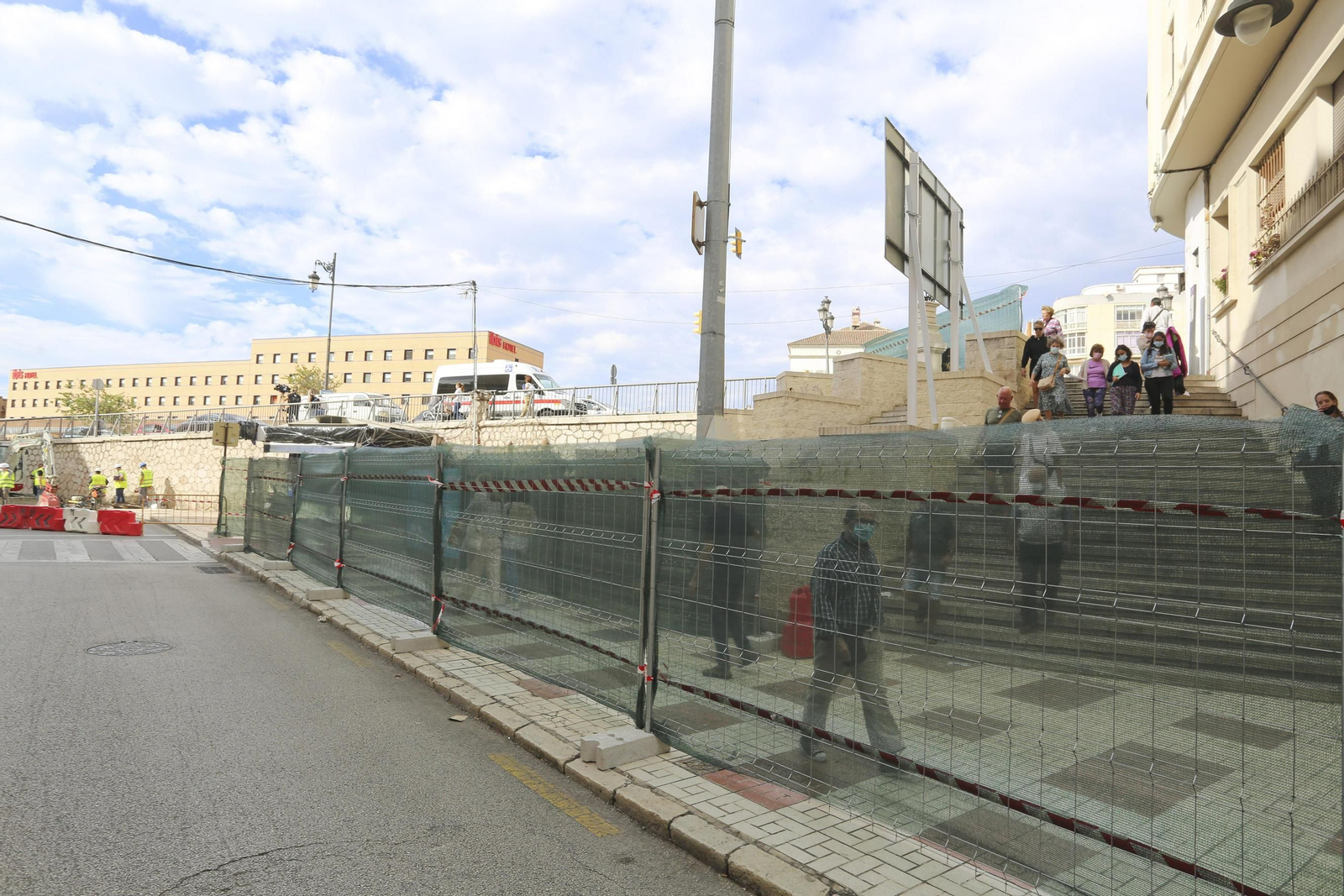 La calle Carretería de Málaga ya está en obras, en fotos