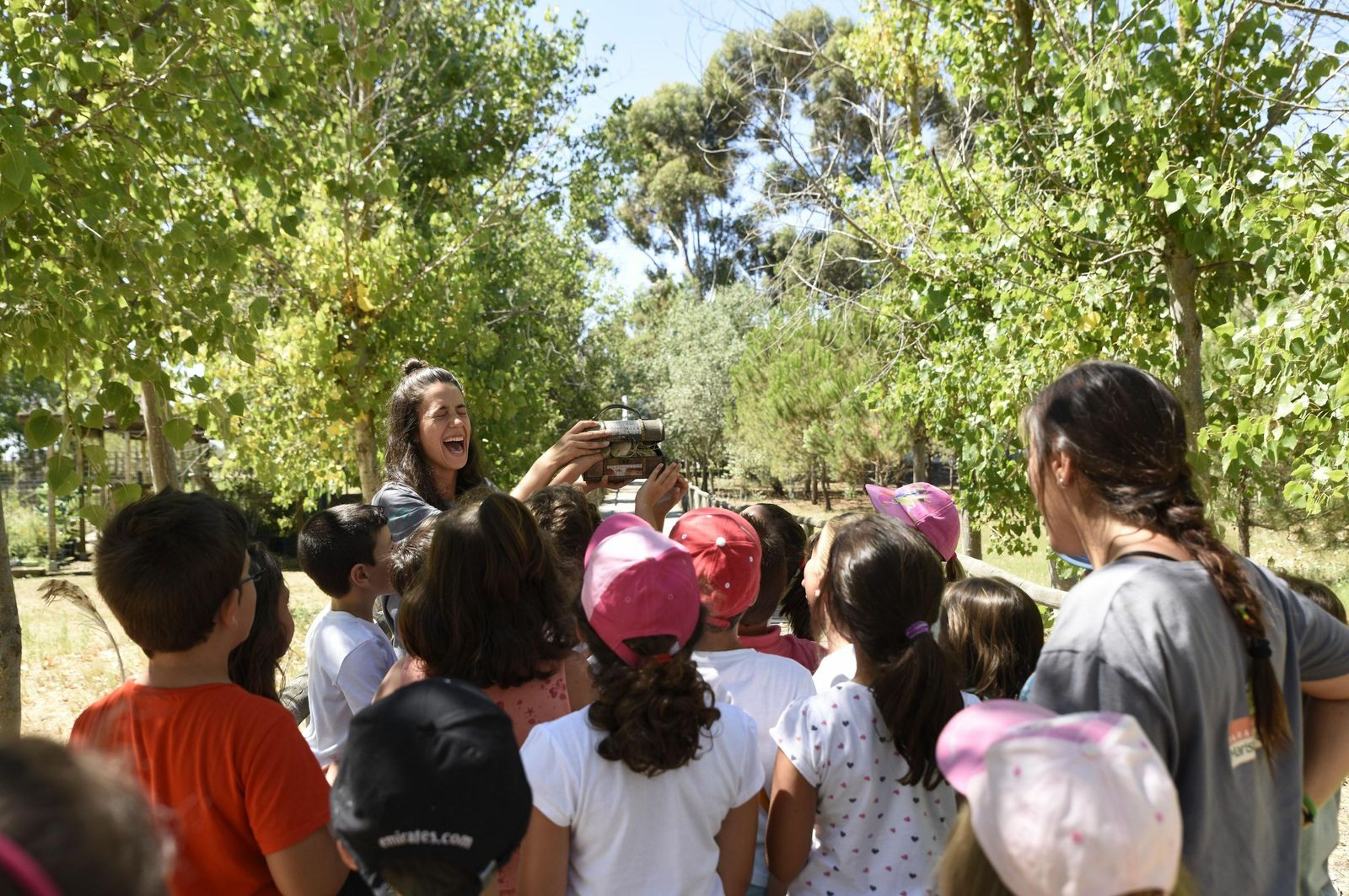 Niños en un campamento de verano