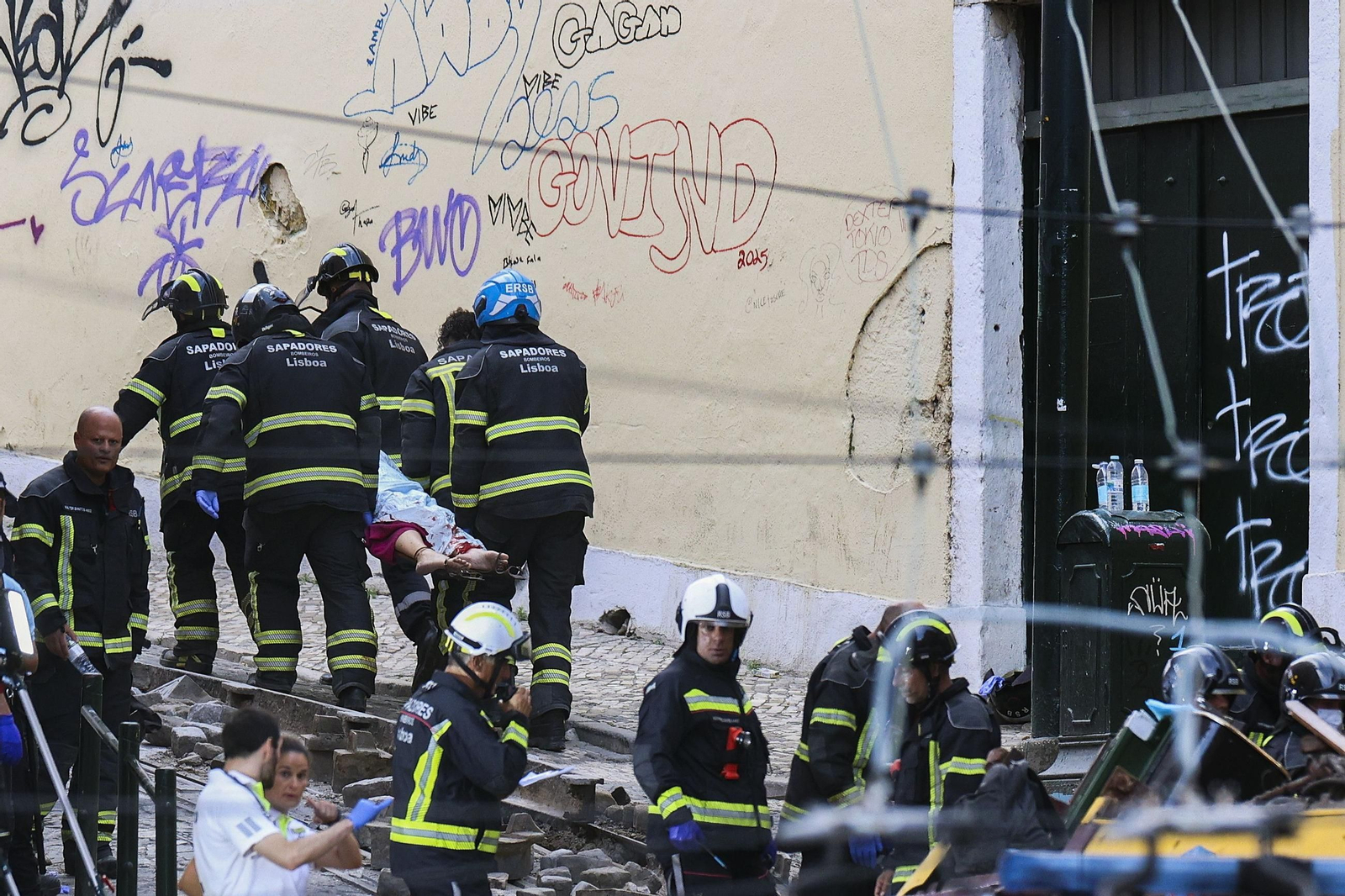 El trágico accidente del funicular de Lisboa