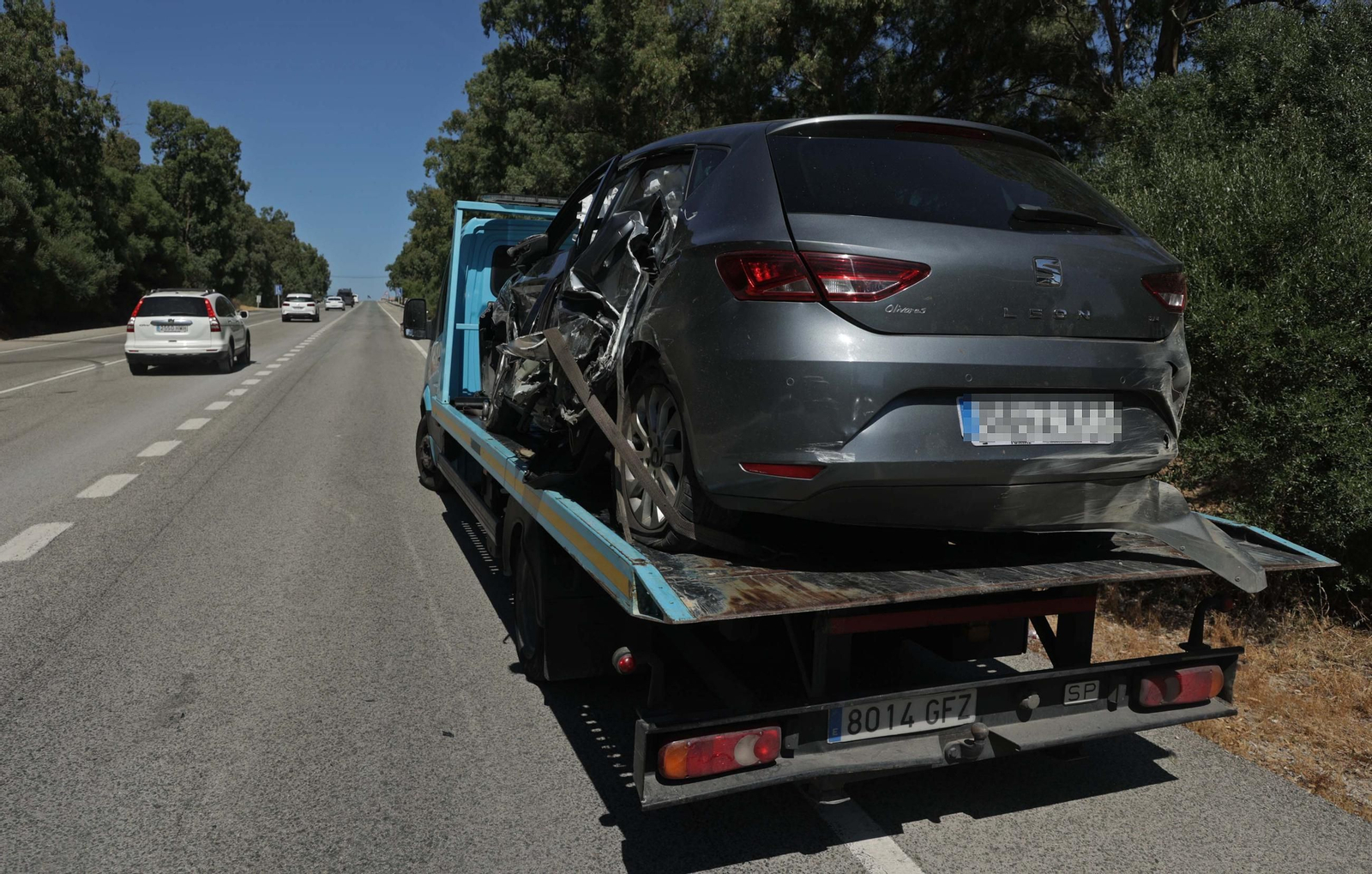 Fotos de la colisión múltiple en la N340 a la altura de El Bujeo Fotos de la colisión múltiple en la N340 a la altura de El Bujeo