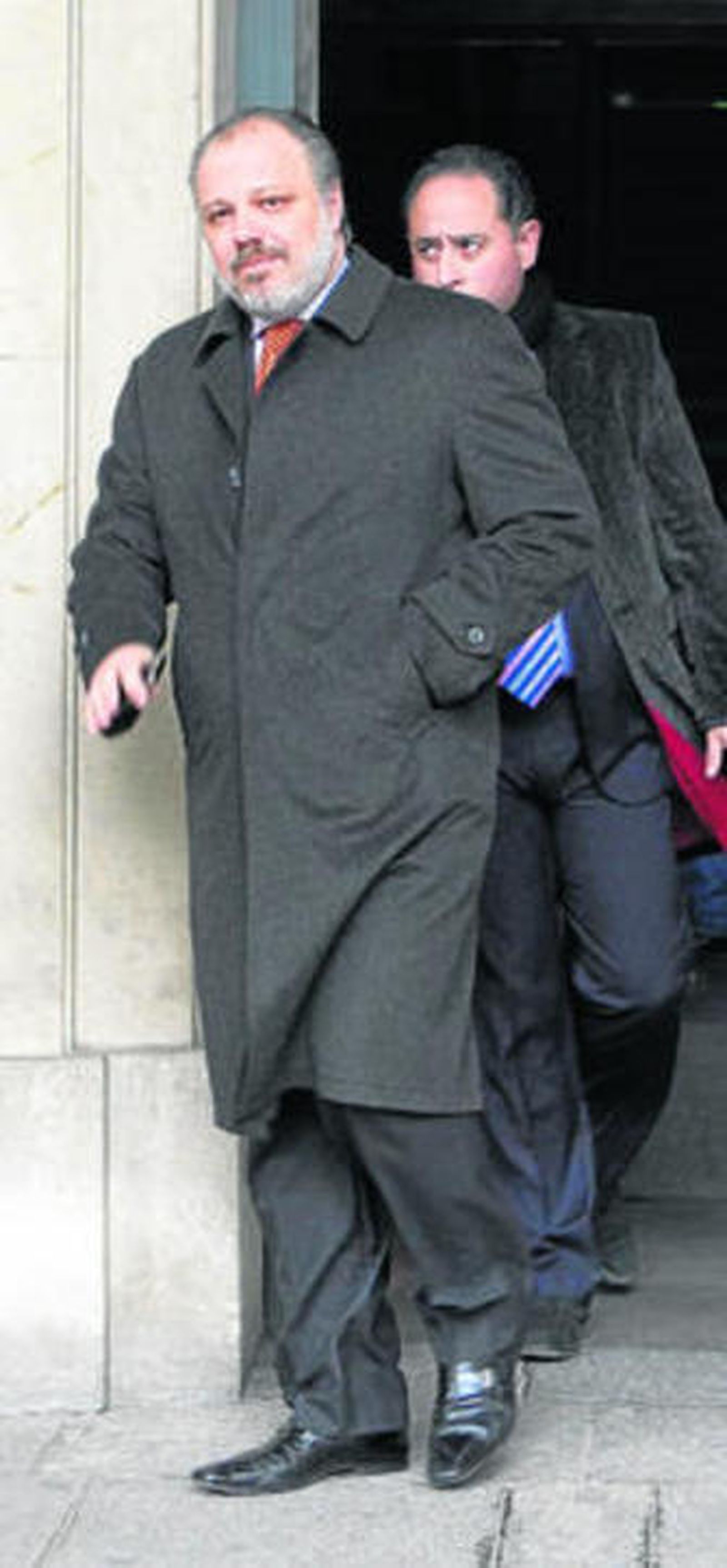 José Manuel Carrión, momentos antes de la agresión.