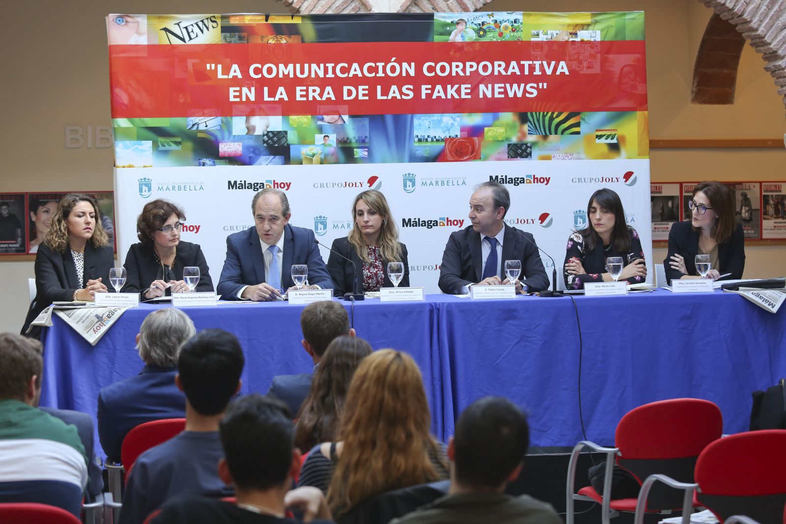 Laura Teruel, María Eugenia Martínez-Oña, Miguel Ángel Martín Esteban, África Hidalgo, Pedro Farias, María León y Carmen González.