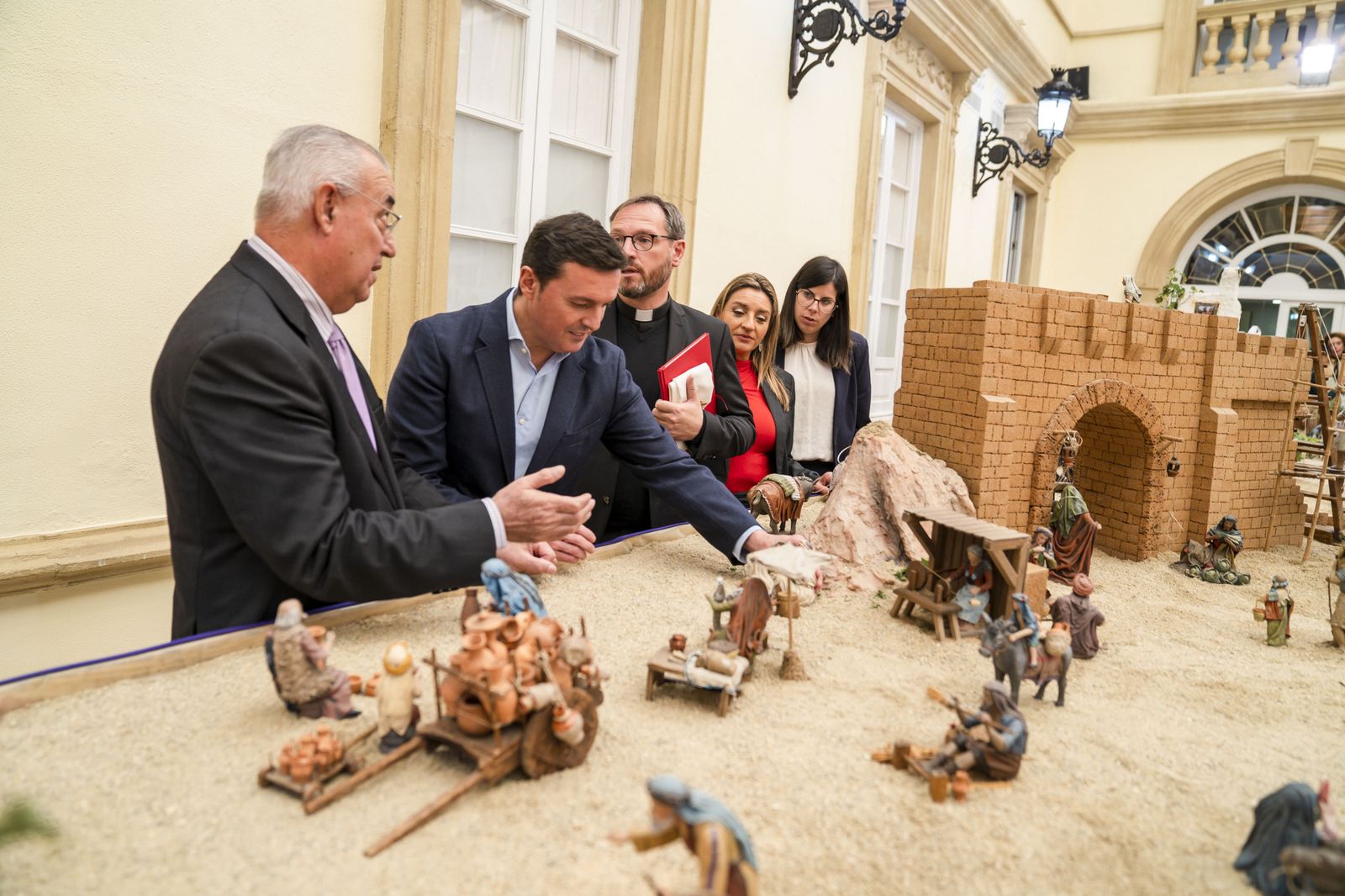 Javier A. García ha presidido la inauguración del Belén Provincial.
