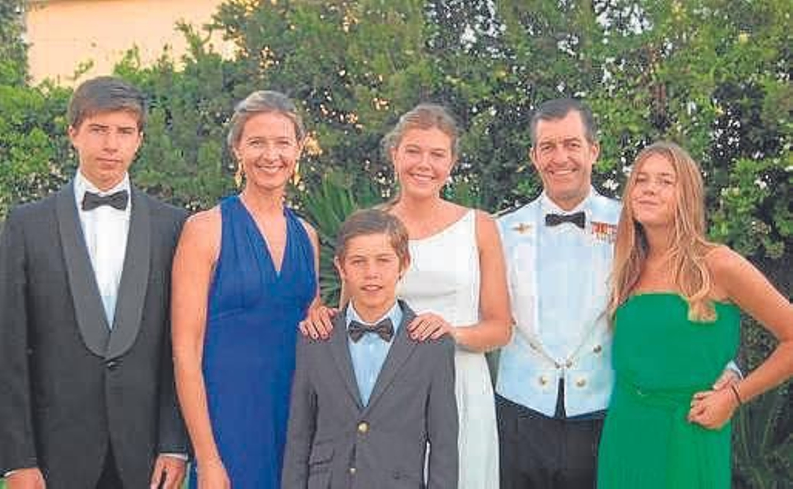 El matrimonio Diez de Rívera Vergara, con sus hijos Isabel, Belén, Javier y Fernando.