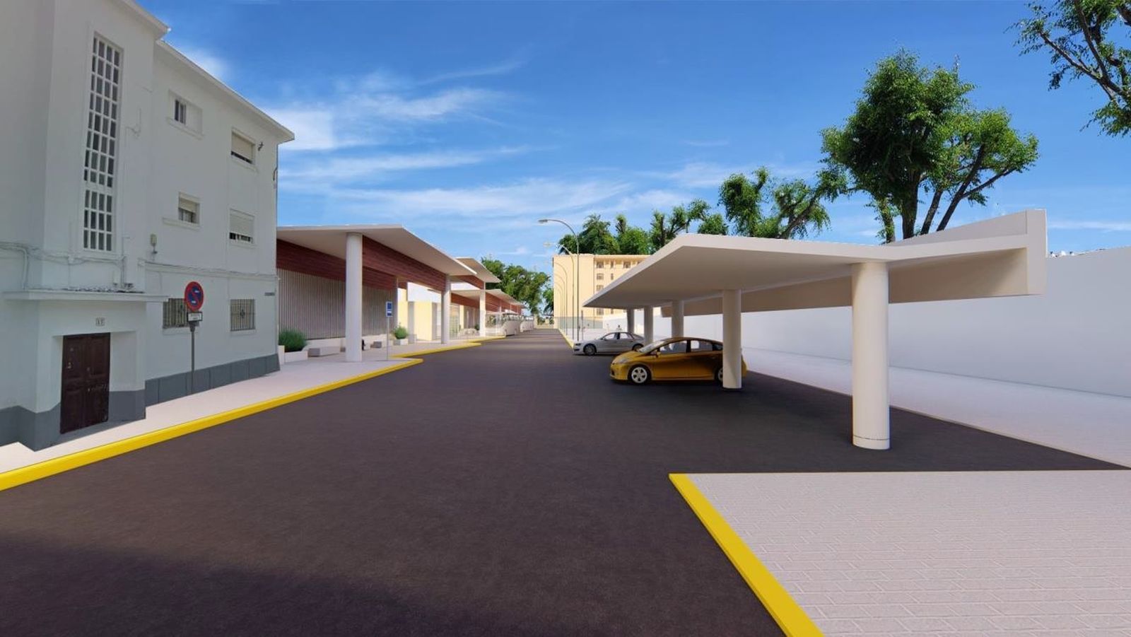 Proyección de la nueva estación de autobuses.