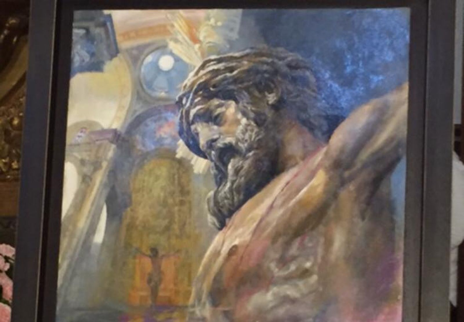 Imagen del crucificado del Amor que preside el cartel de los 400 años de la imagen