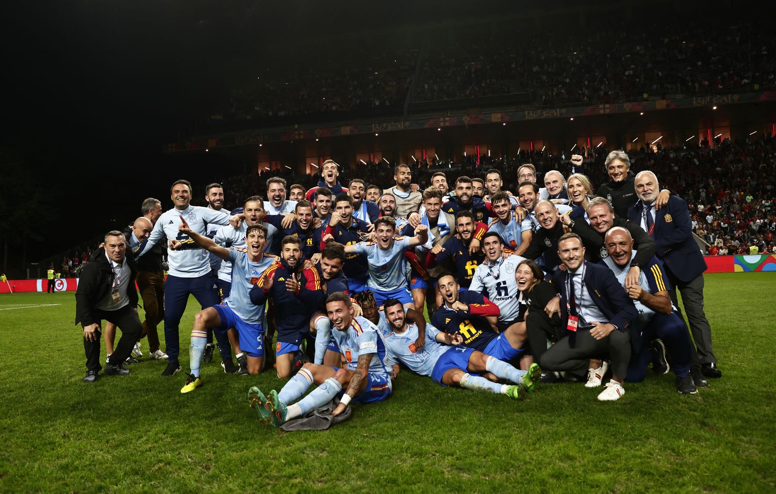 Las imágenes del triunfo de España en Portugal