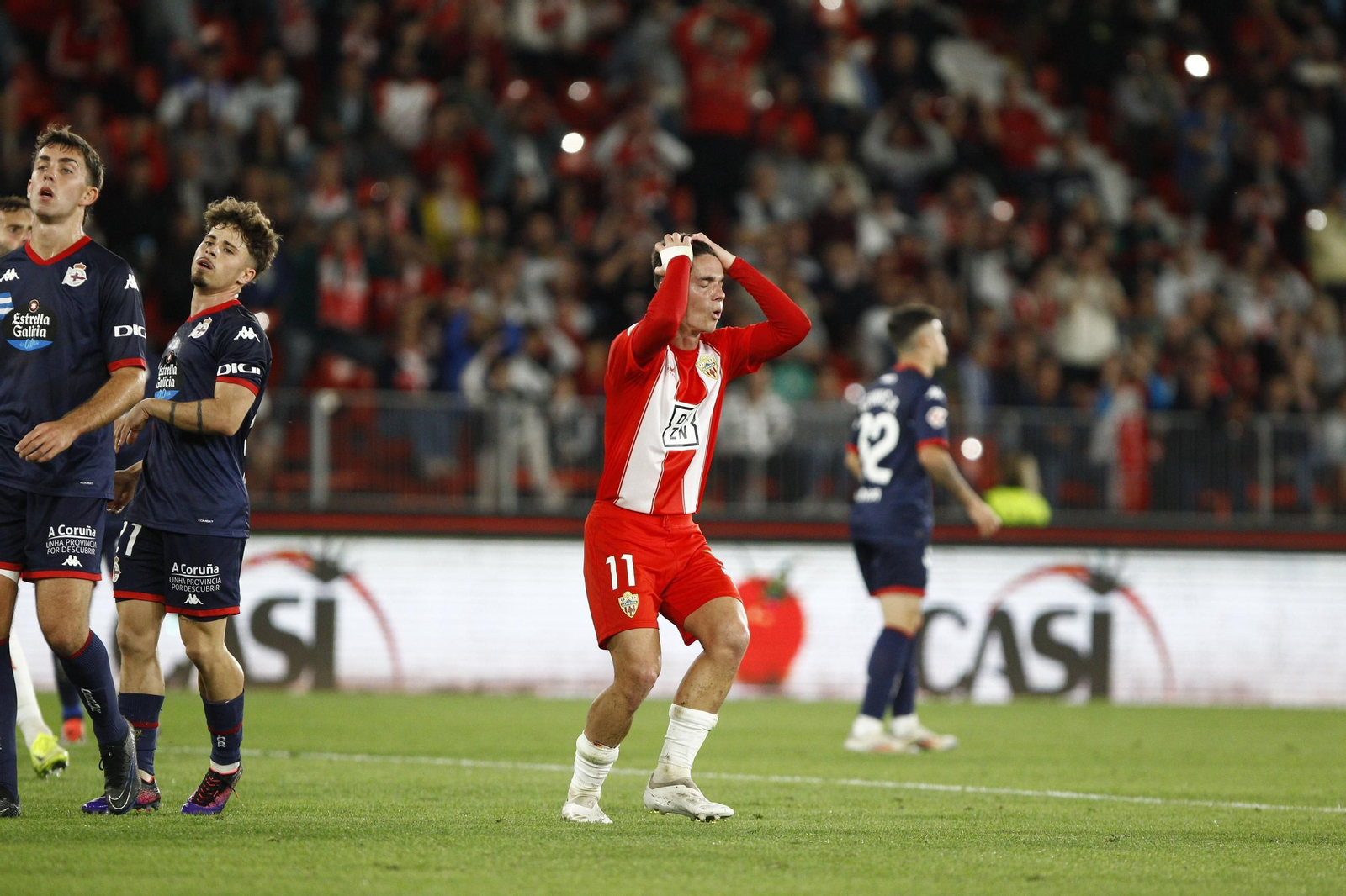 El partido U.D. Almería-Deportivo de La Coruña, en imágenes