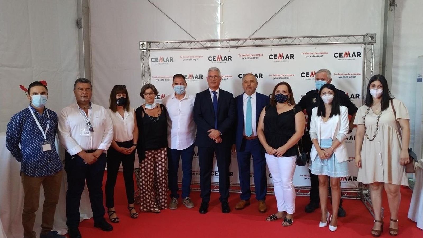 Presencia del equipo de gobierno de Huércal de Almería.