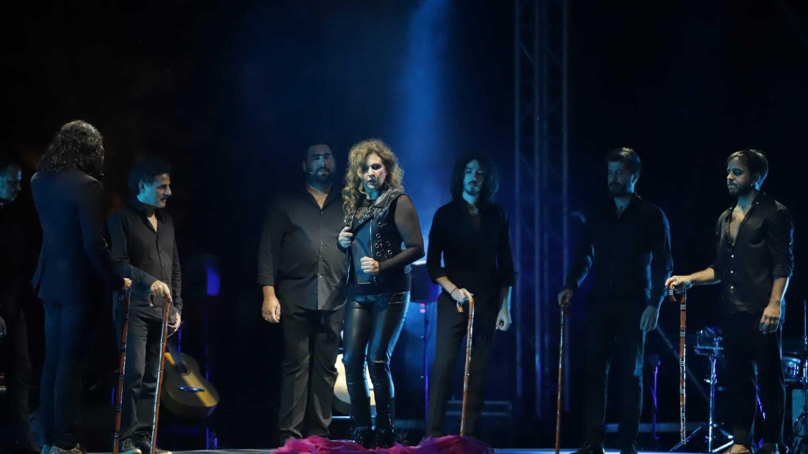 Mónika Bellido, durante su actuación