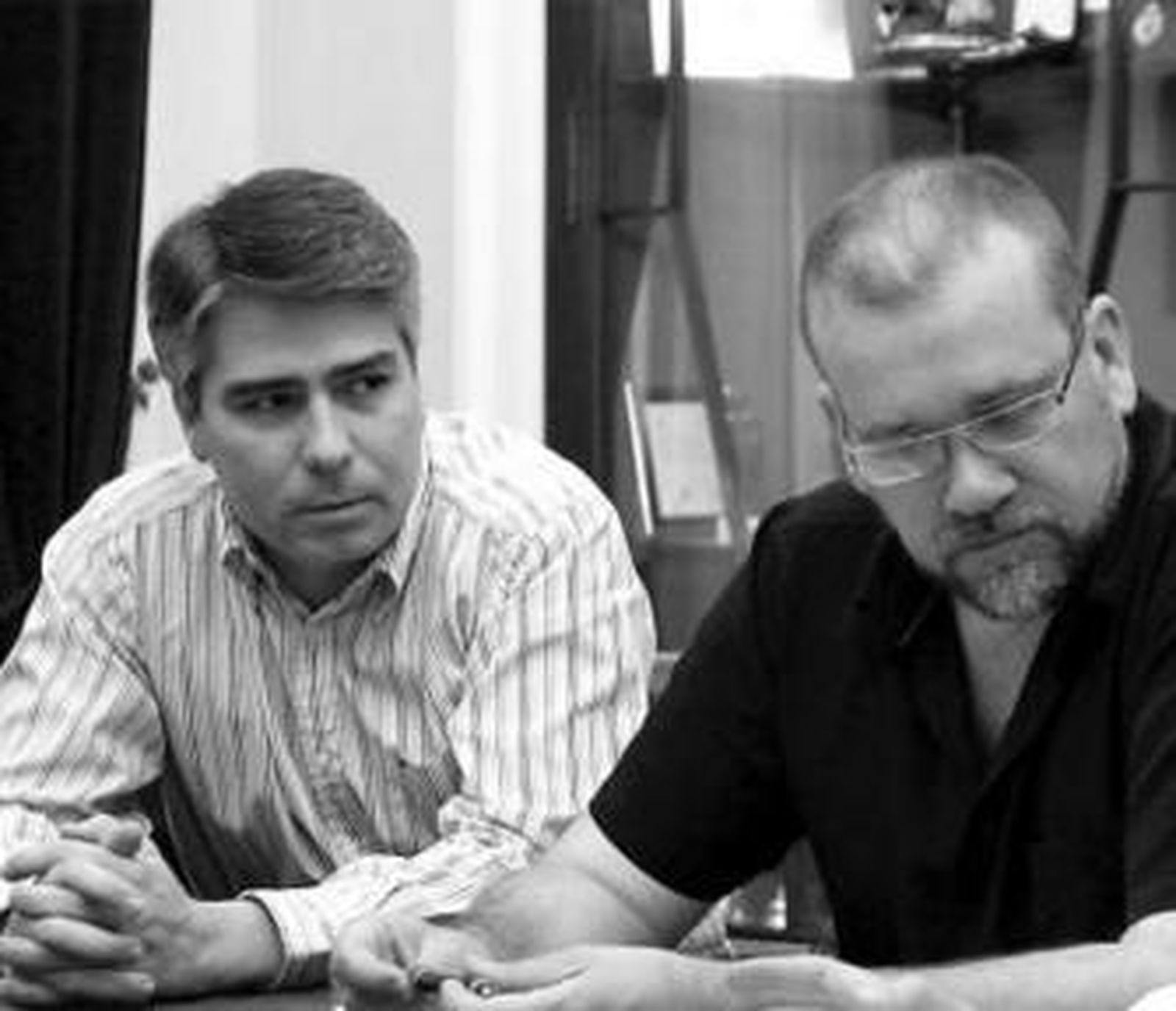 Vicente Sánchez y Paco Cárdenas, en el Ayuntamiento el pasado junio.