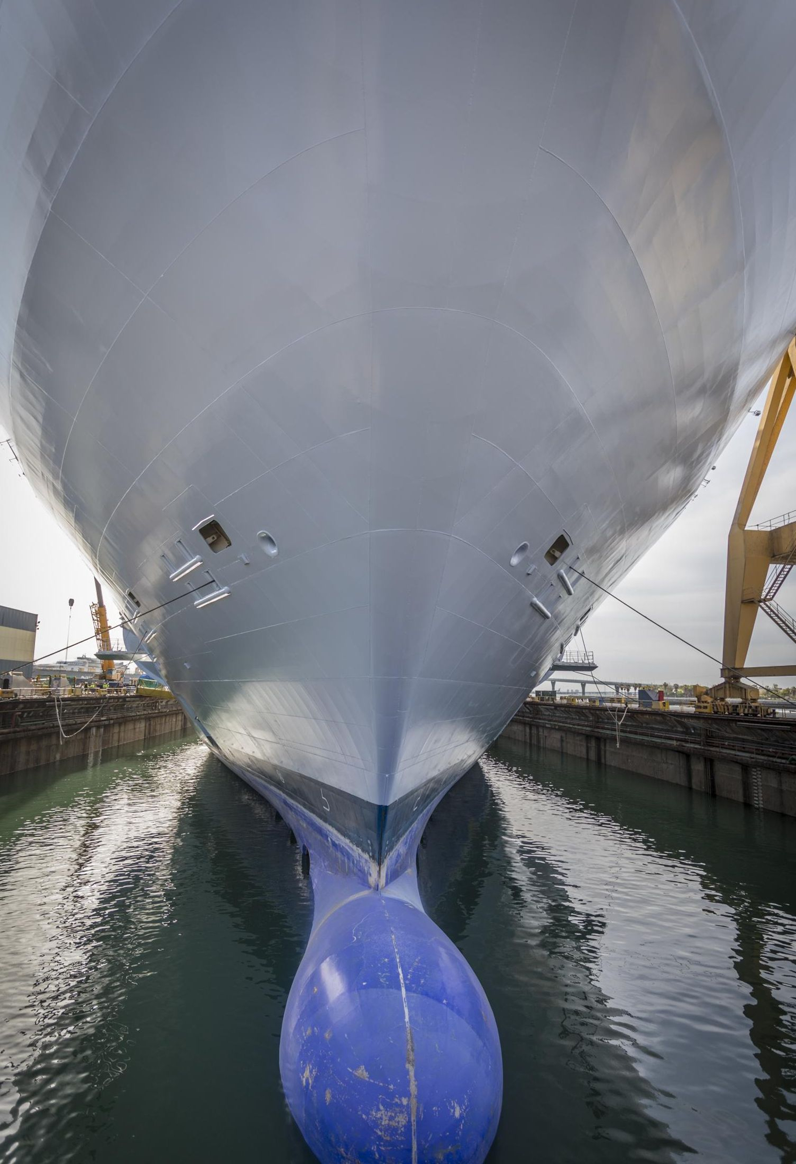 Los cruceros que llegan a día de hoy son todos de gran tonelaje.