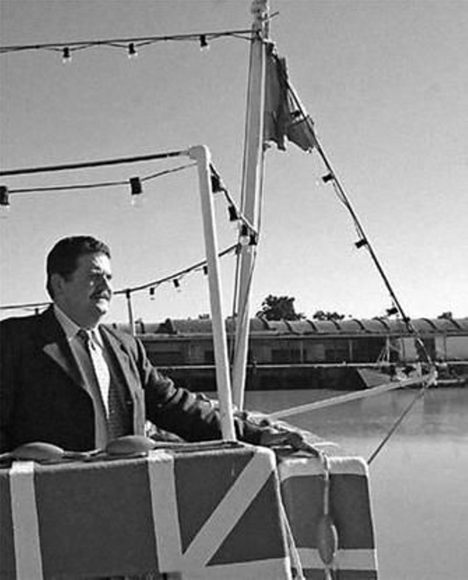 Antonio Somorrostro, a bordo del Vapor hace algunos años.