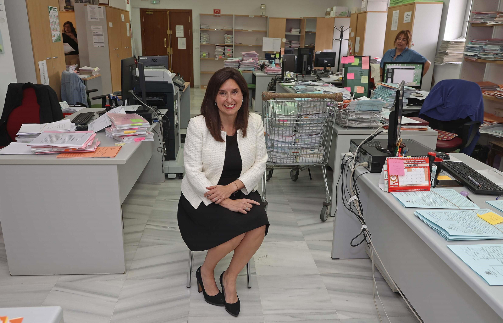 La fiscal Aurora Andrés, en la sede de la Físcalía de Área de Algeciras.