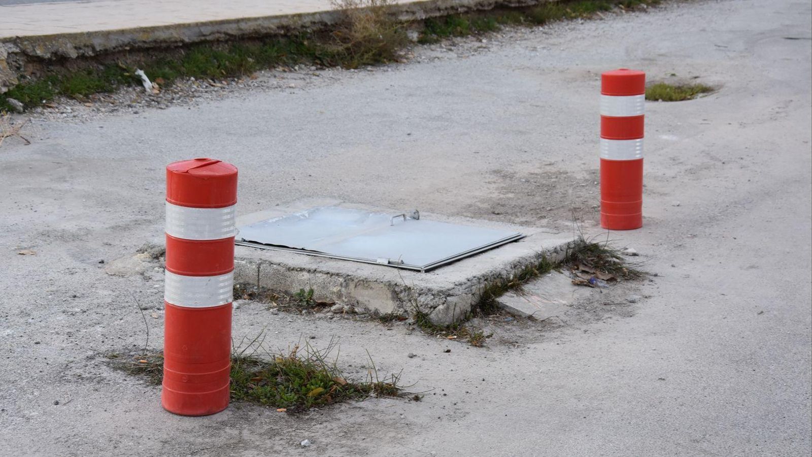 Una de las arquetas de riego remodeladas