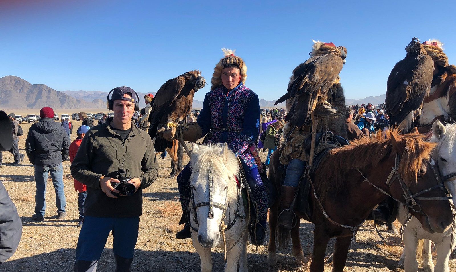 Una escena del rodaje de 'Caballos'.