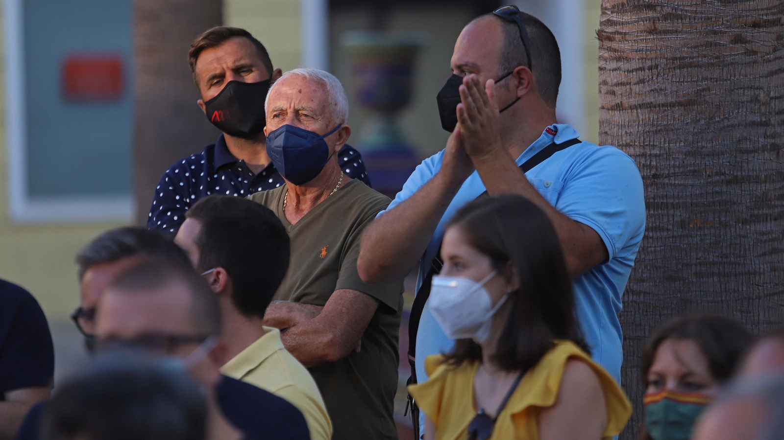 Fotos de la concentración en homenaje a José Luis Domínguez Iborra en Algeciras