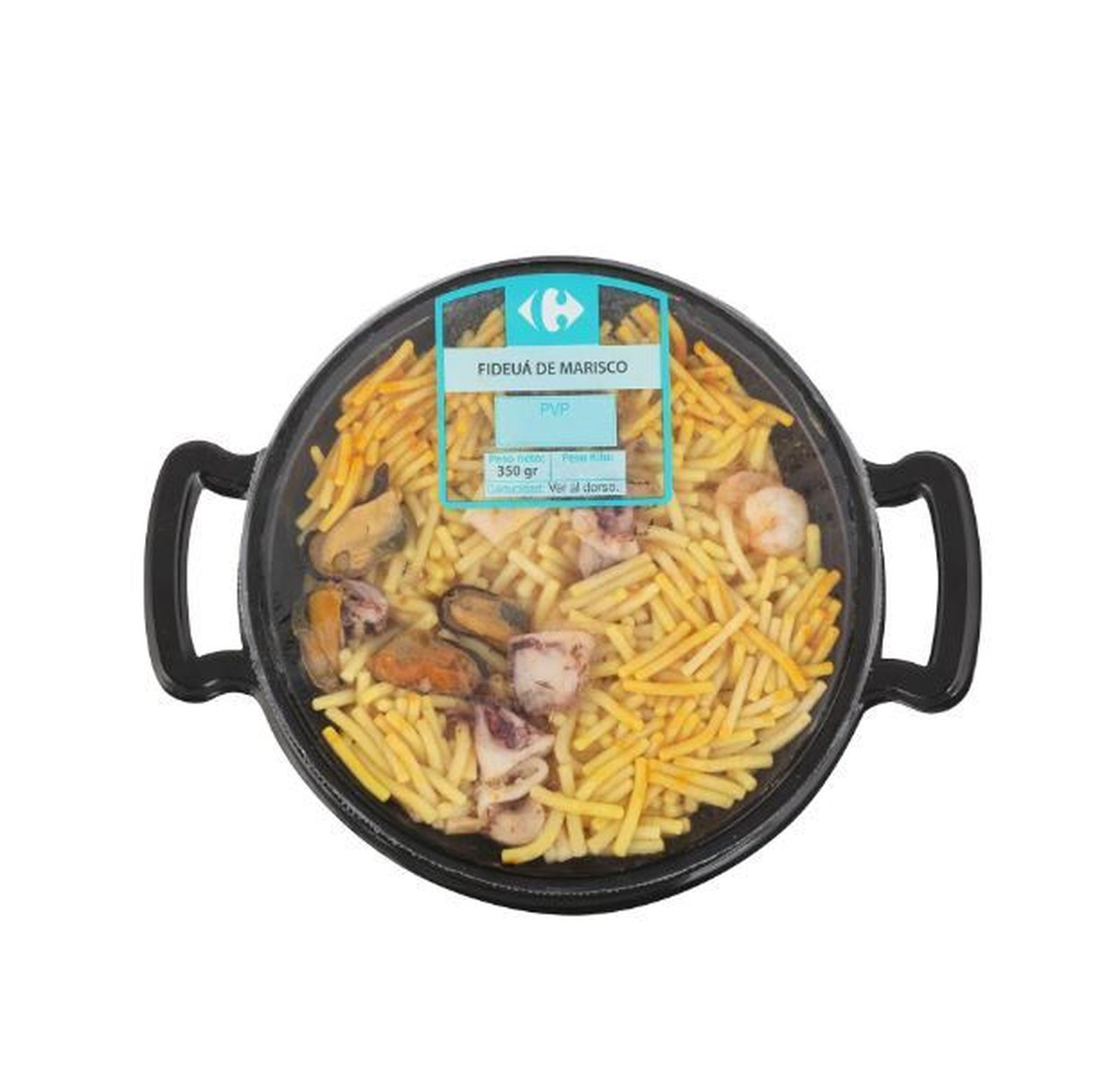 La fideuá de marisco de la marca Carrefour ha sido retirada por estar etiquetada por error como 'sin gluten'.