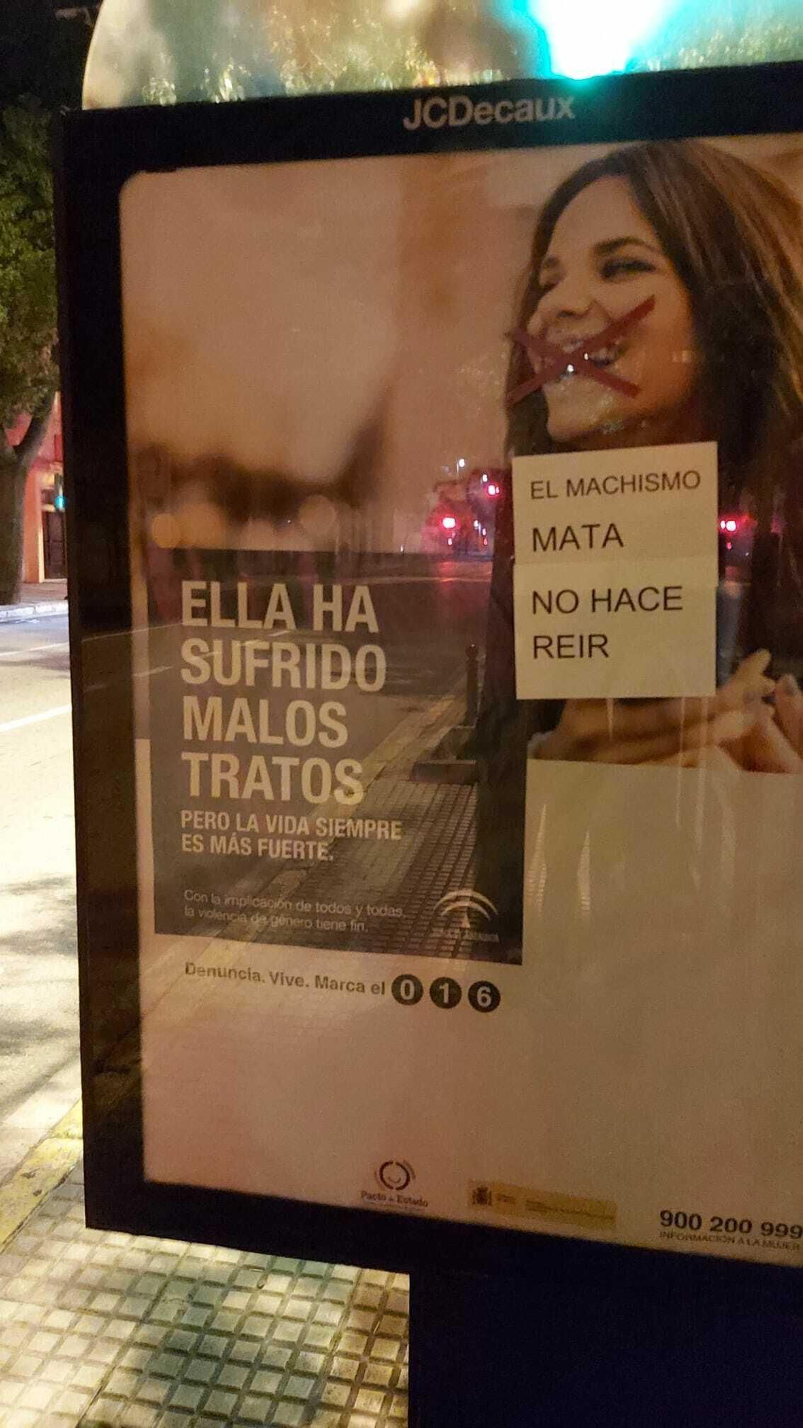 Otra de las acciones de los colectivos feministas.