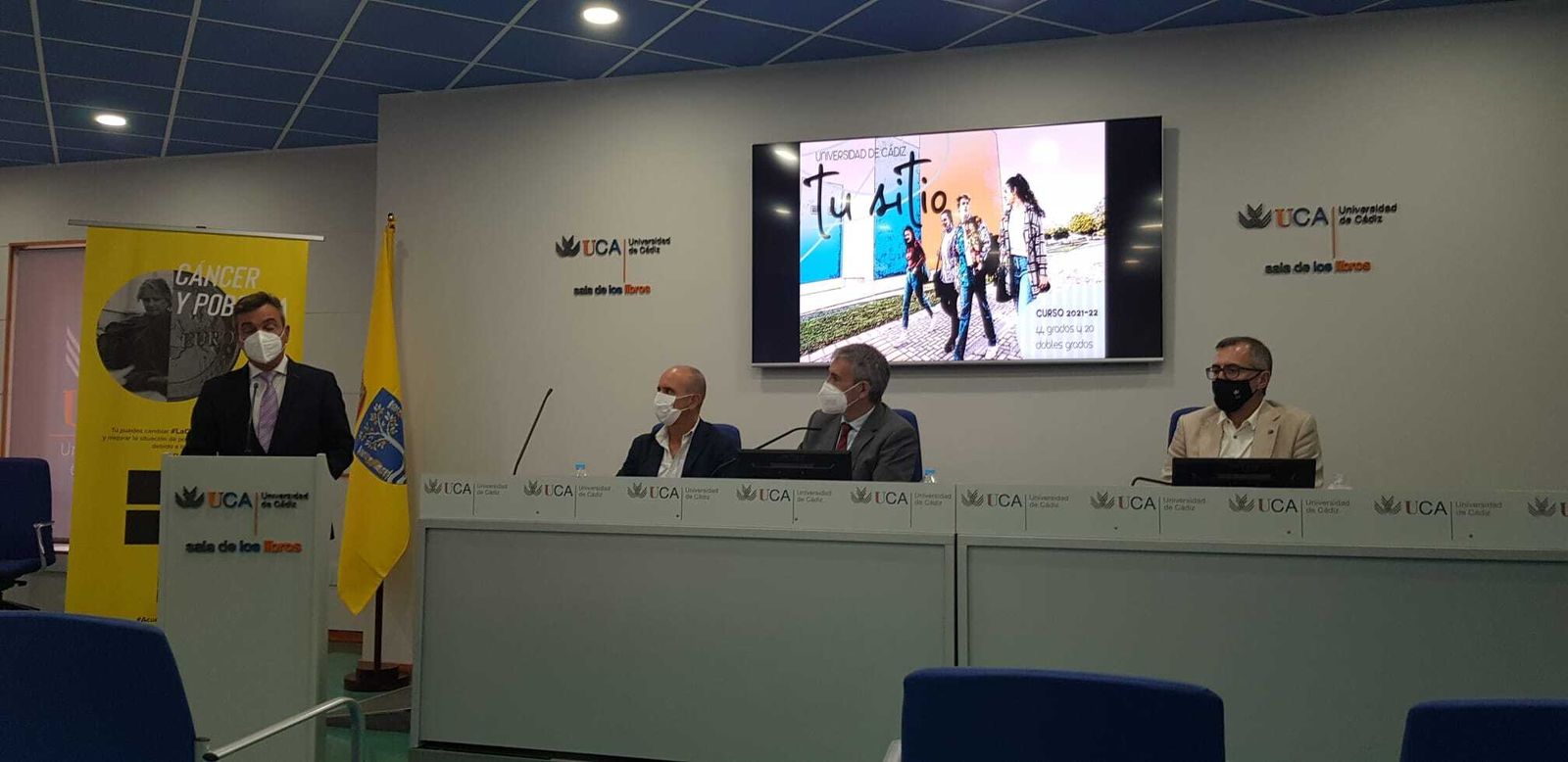 González Mazo, durante la presentación de la campaña contra el cáncer.